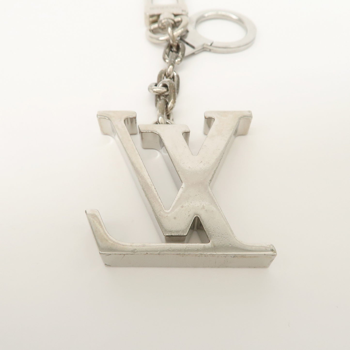 Louis Vuitton Porte Cles Initial LV Bag Charm Silver M65071