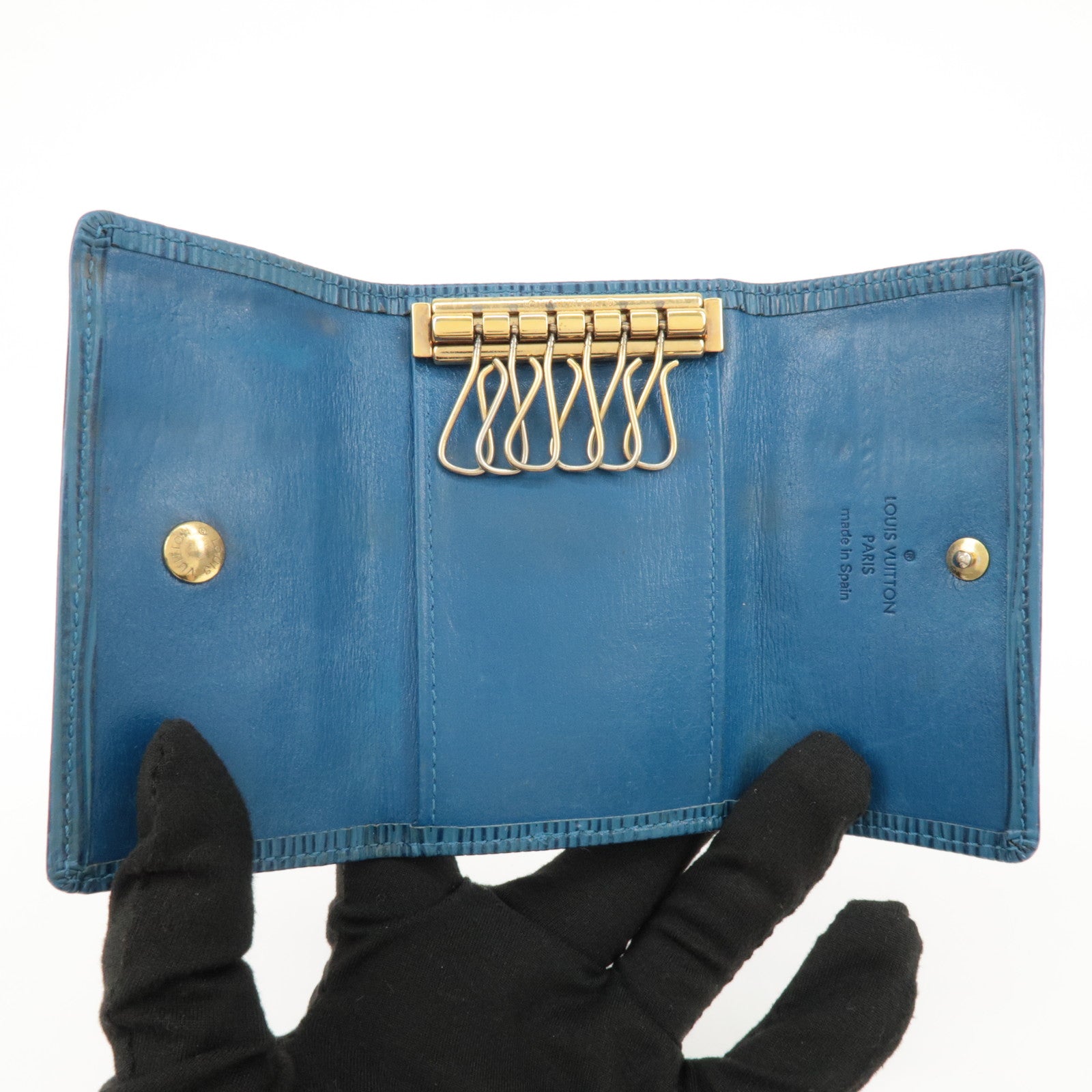 Louis Vuitton Epi Set of 2 Leather Coin Case Key Case M63815 M63703 Used