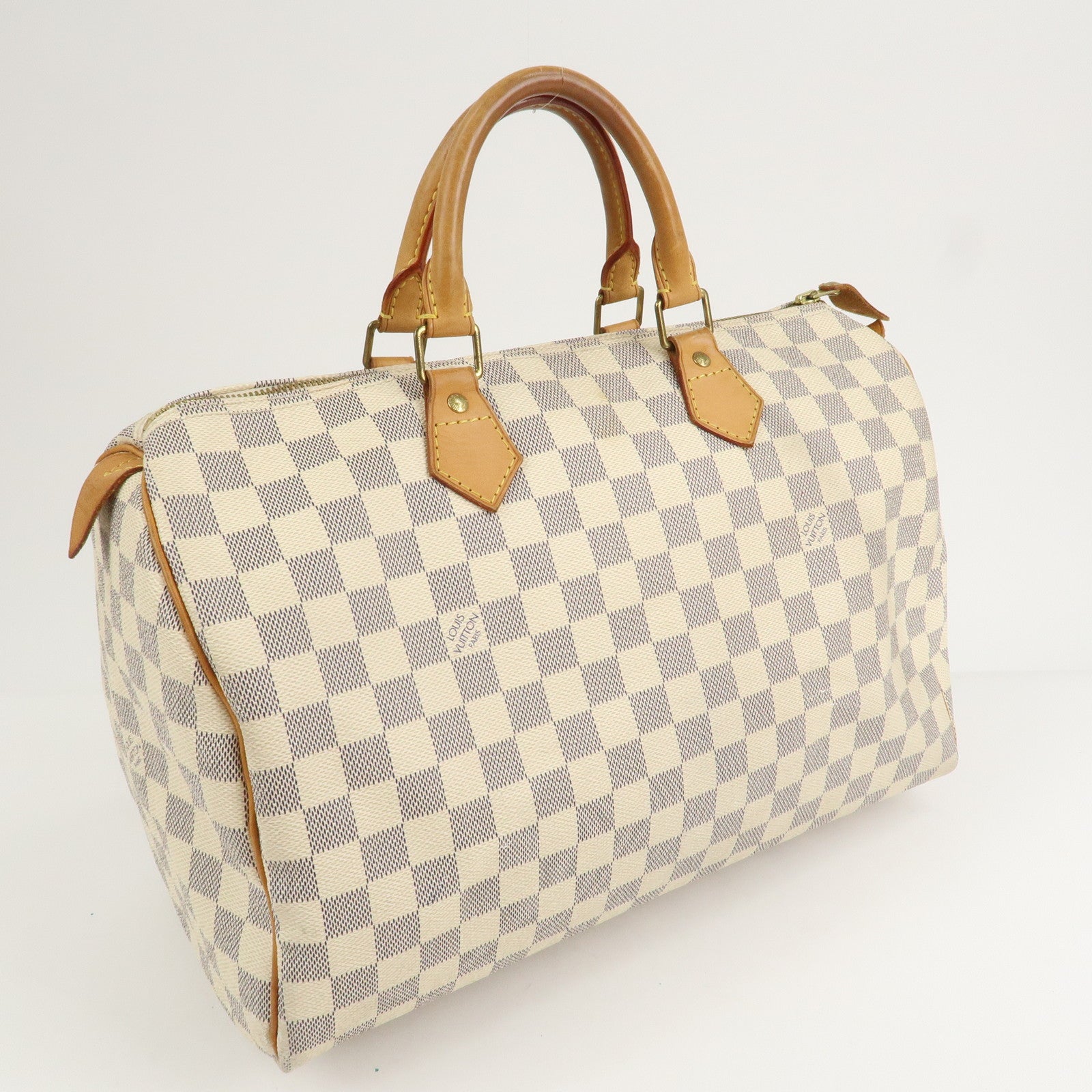 Louis Vuitton Damier Azur Speedy 35 Boston Hand Bag N41535