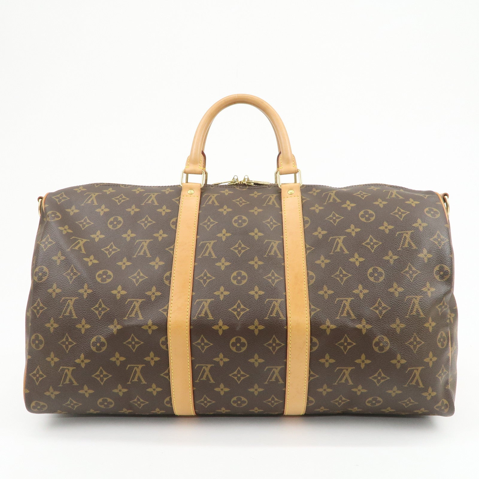 Louis Vuitton Monogram Keep All Bandouliere 50 Boston Bag M41416