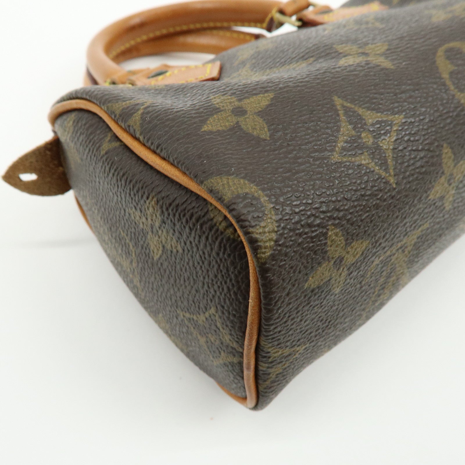 Louis Vuitton Monogram Mini Speedy Hand Bag & Strap Brown M41534
