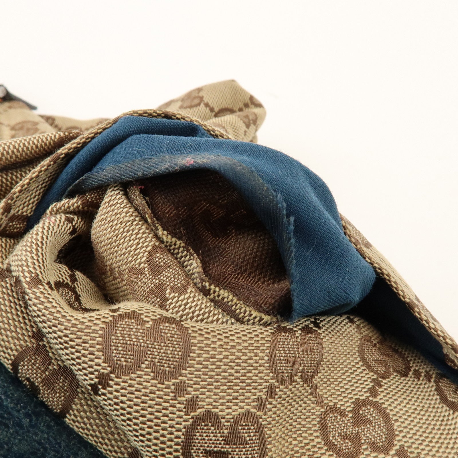 GUCCI Sherry GG Canvas Leather Waist Bag Crossbody Bag Beige 28566