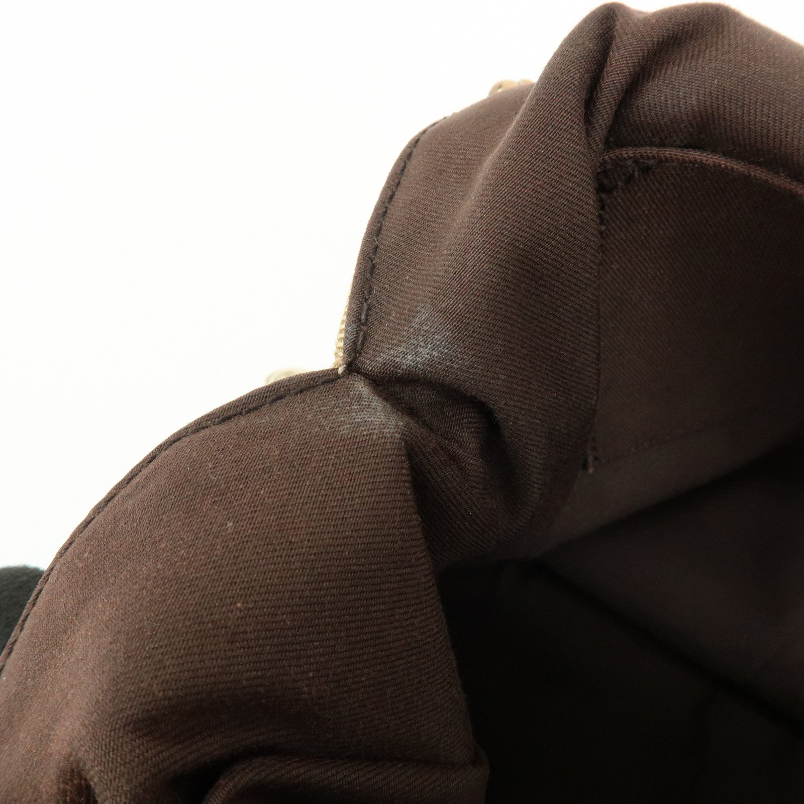 GUCCI GG Canvas Bamboo Leather Hand Bag Tote Bag Beige 124297