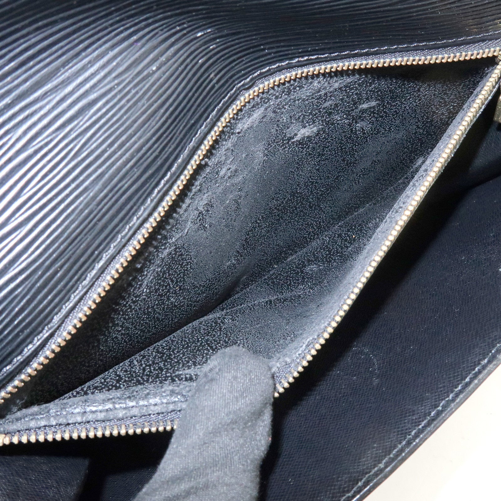 Louis Vuitton Epi Sellier Dragonne Clutch Bag Noir Black M52612