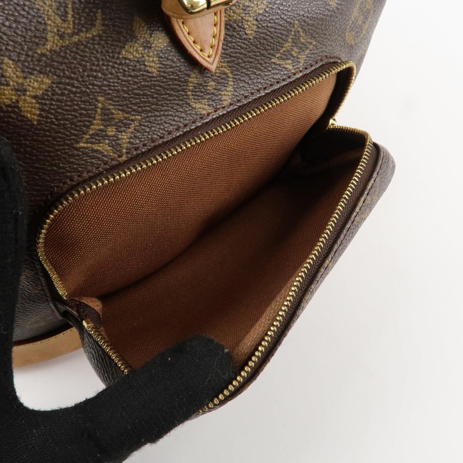 Louis Vuitton Monogram Montsouris MM Back Pack Ruck Sack M51136 Used