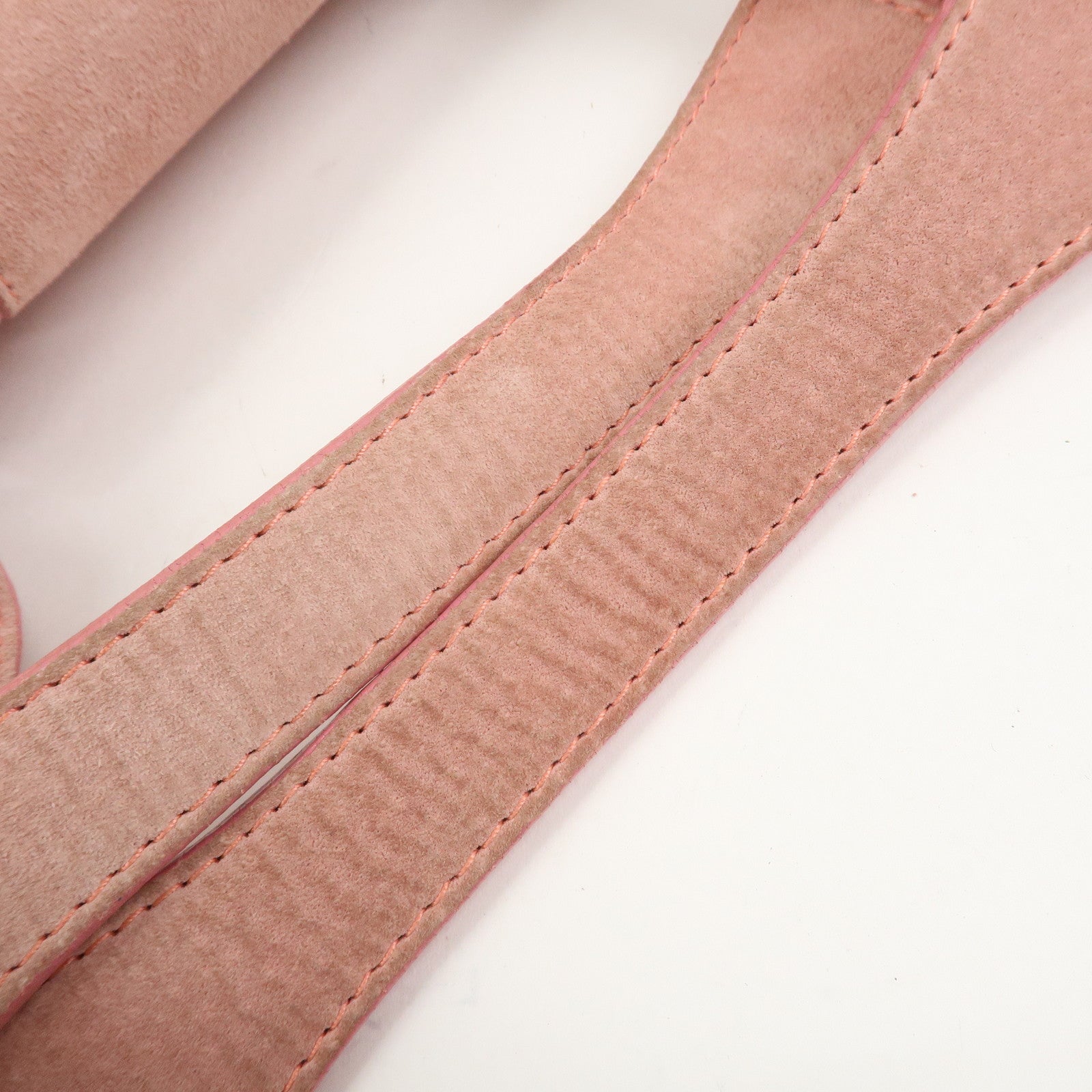 LOEWE Anagram Suede Shoulder Bag Hand Bag Pink