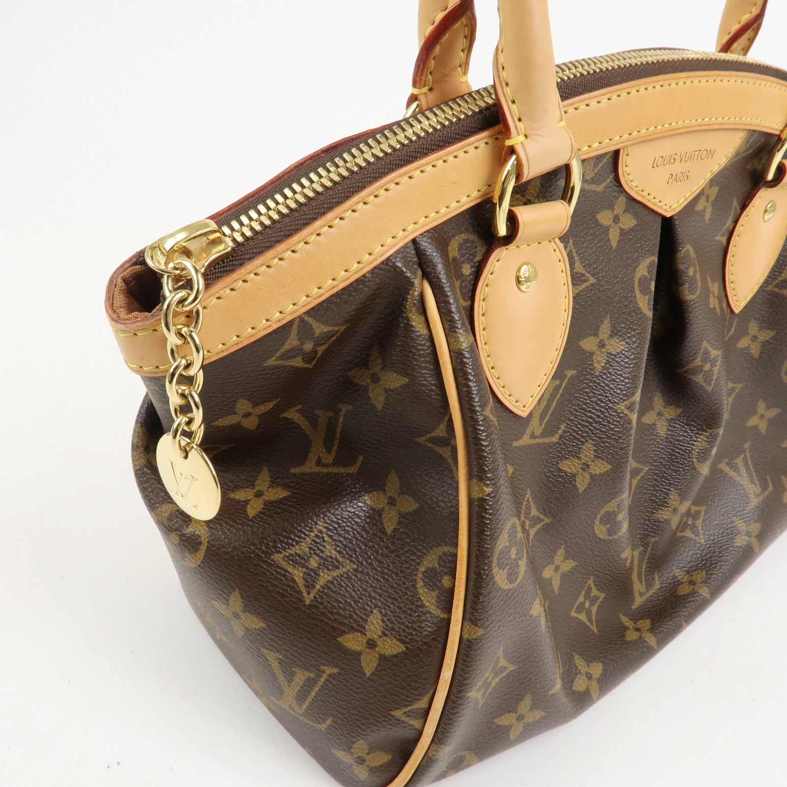 Louis Vuitton Monogram Tivoli PM Hand Bag Brown M40143