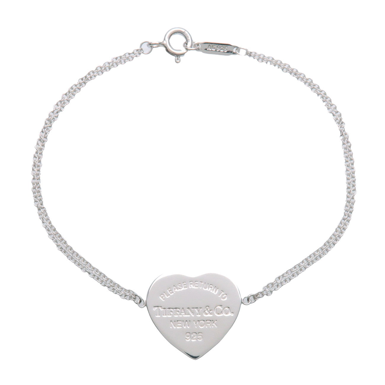 Tiffany & Co Return to Tiffany Heart Tag W Chain Bracelet SV925