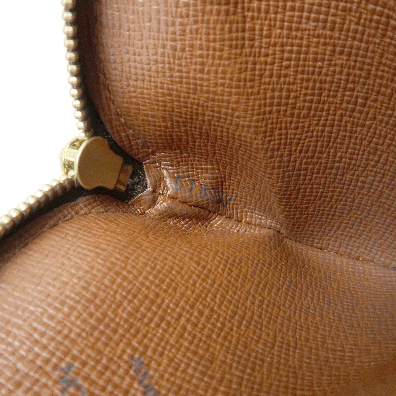 Louis Vuitton Monogram Porte Monnaie Rond Coin Case Brown M61926