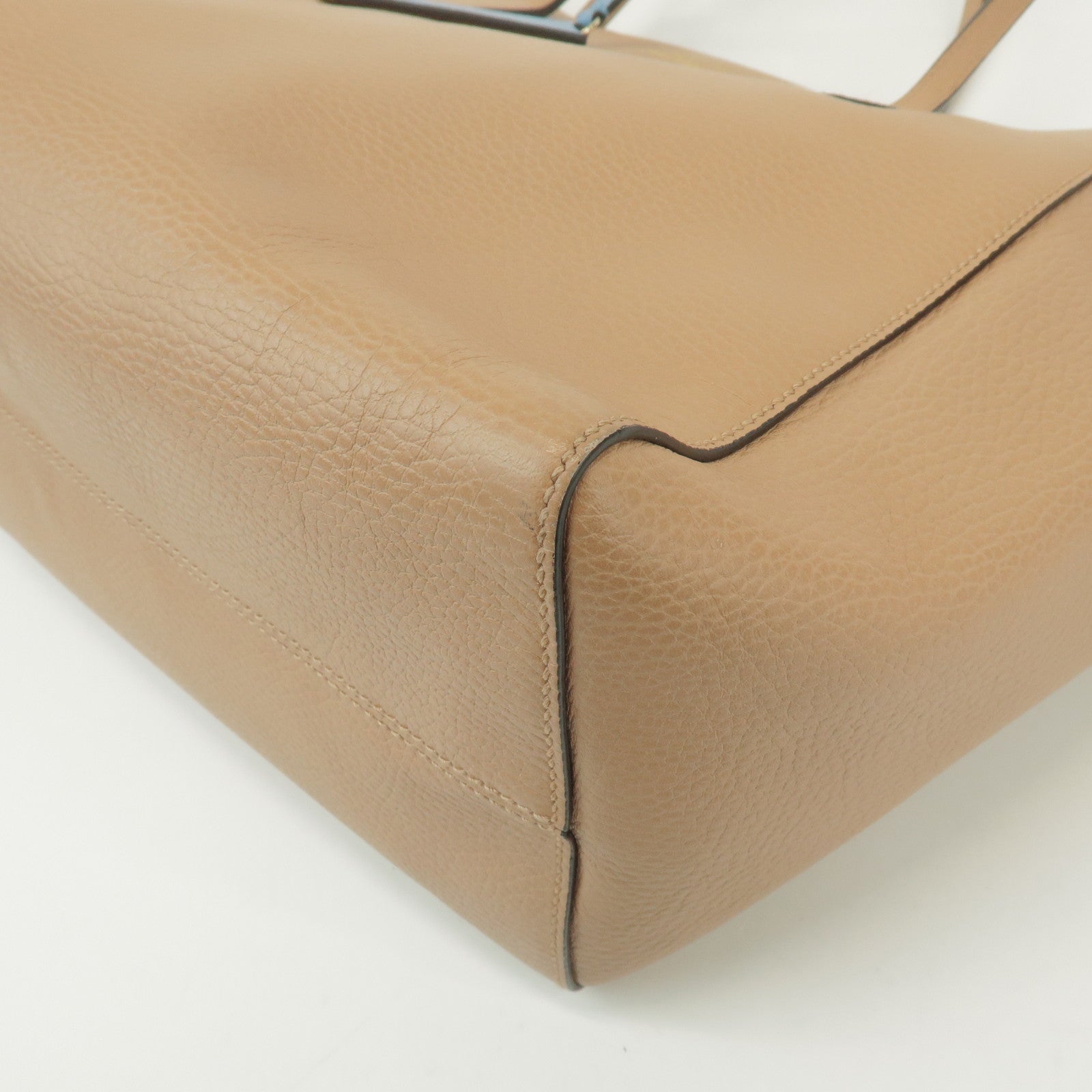 GUCCI Interlocking G Swing Large Tote Bag Shoulder Bag Beige 354397