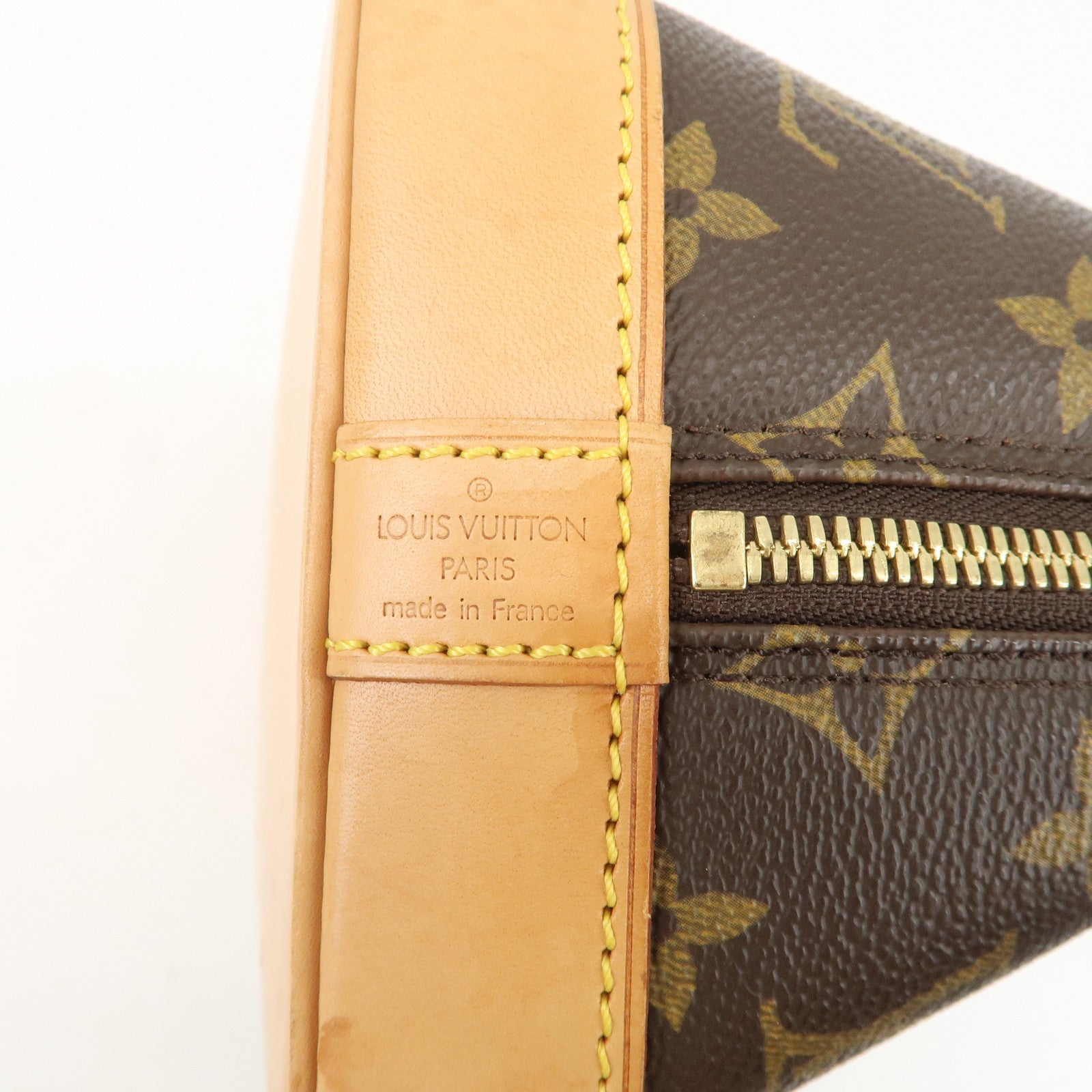 Louis Vuitton Monogram Alma Hand Bag Brown M51130