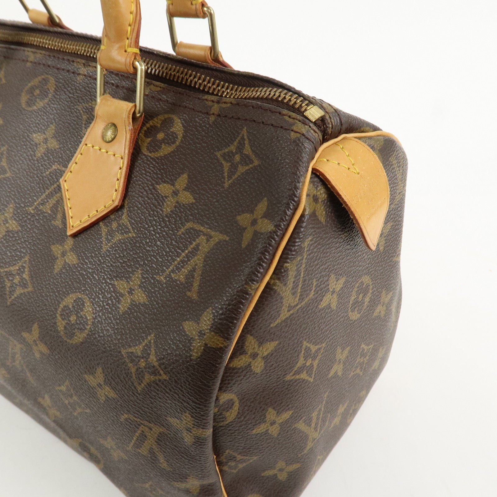 Louis Vuitton Monogram Speedy 30 Boston Bag Hand Bag Brown M41526