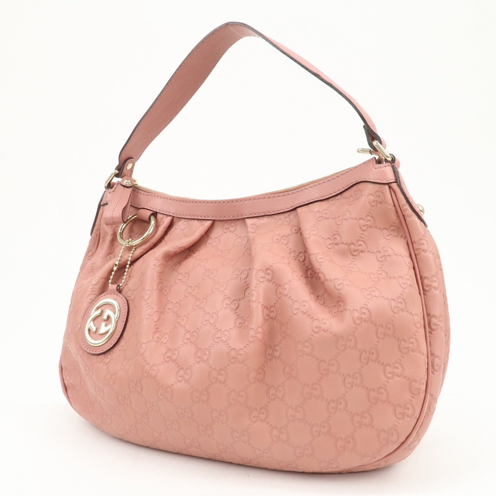 GUCCI Sukey Interlocking G Guccissima Leather Shoulder Bag 232955