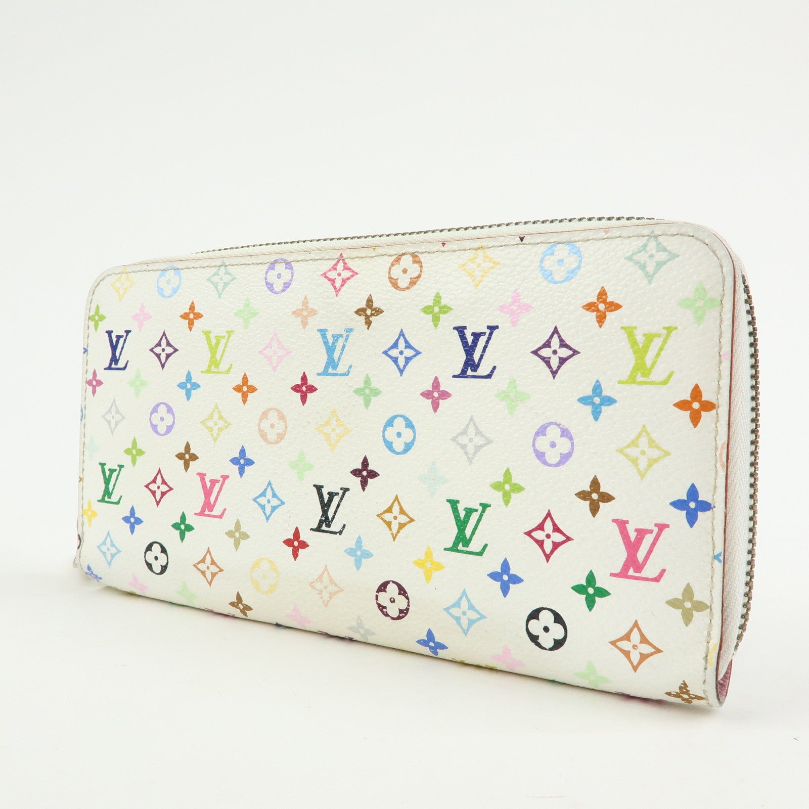 Louis Vuitton Monogram Multicolor Zippy Long Wallet Blanc M60241