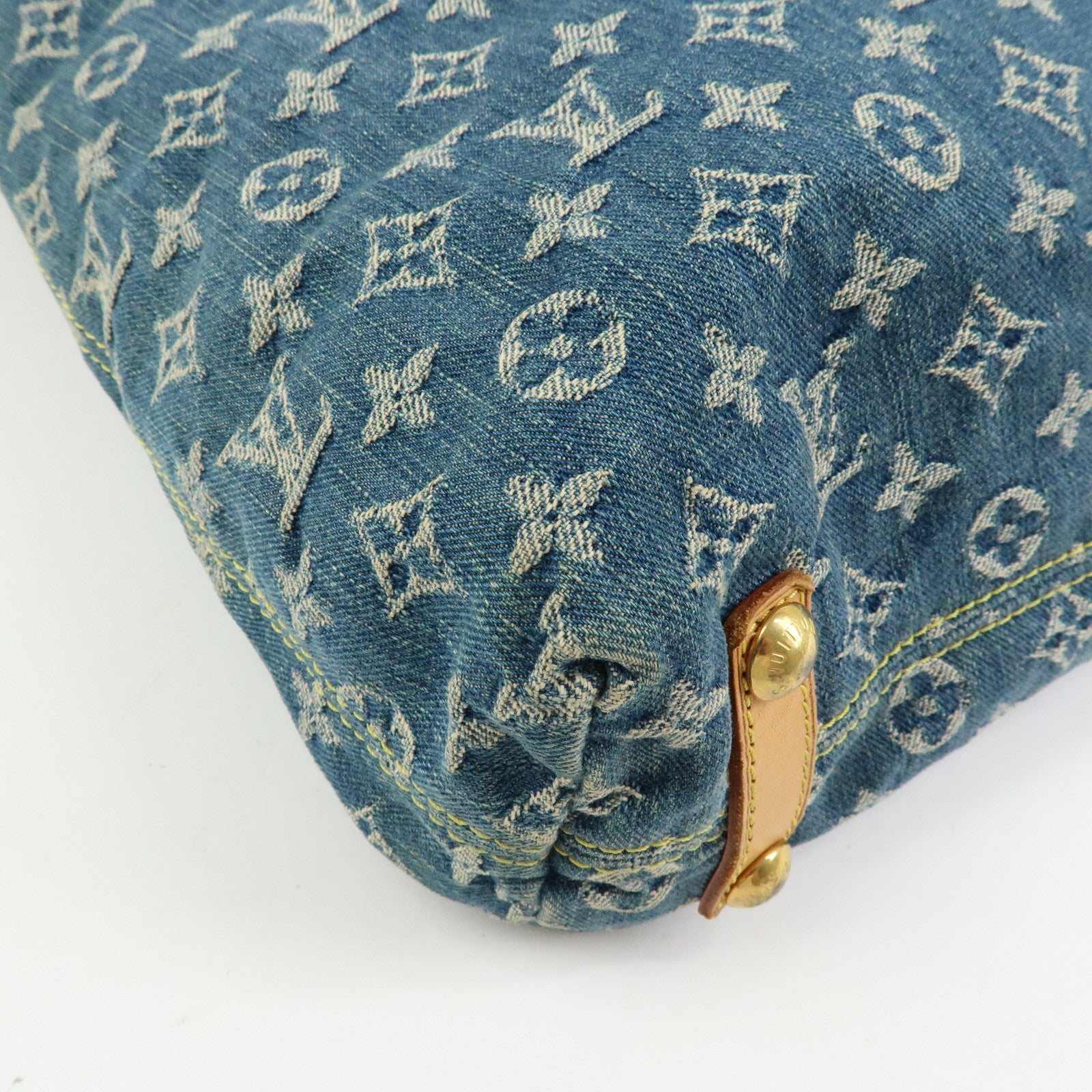 Louis Vuitton Monogram Denim Baggy GM Shoulder Bag Blue M95048