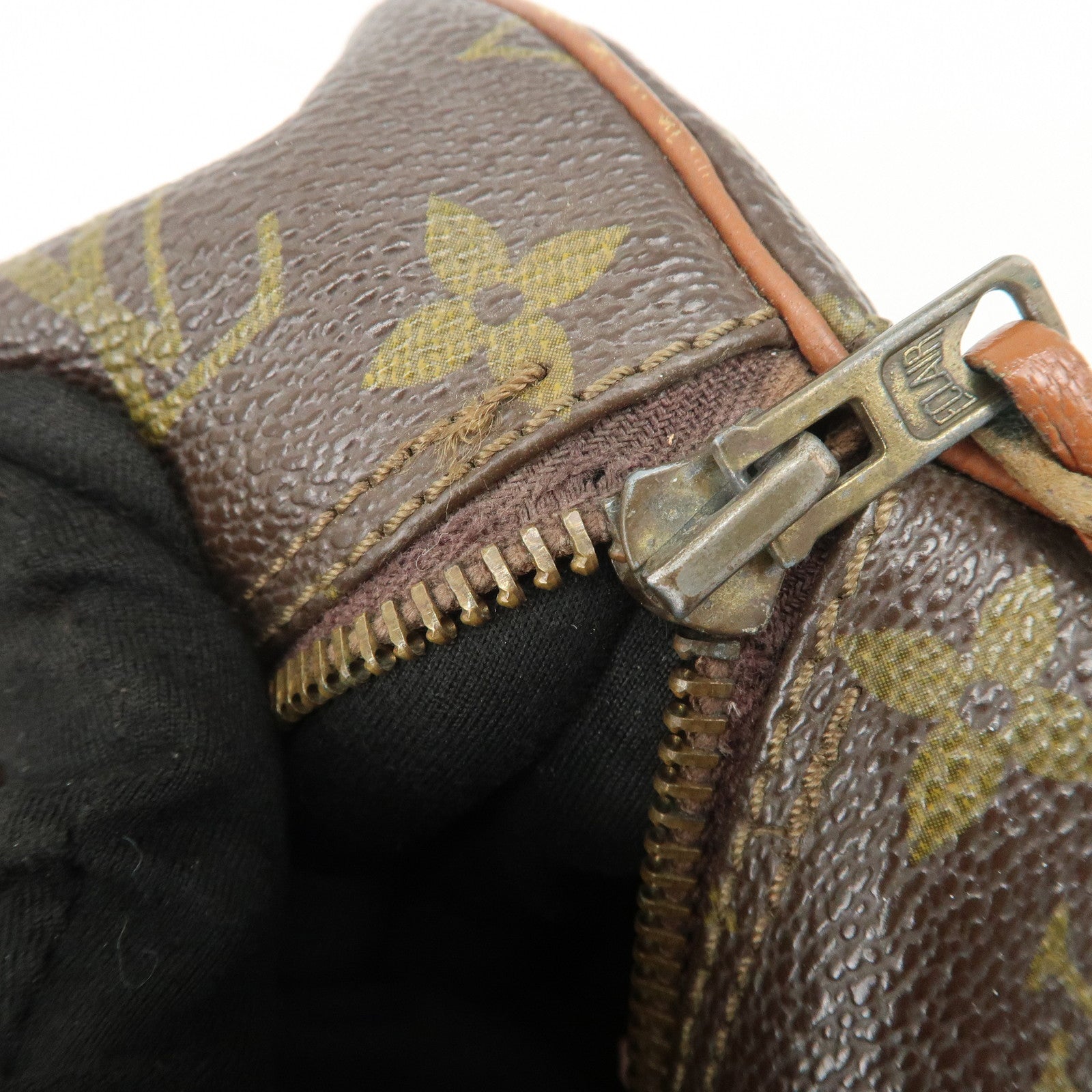 Louis Vuitton Monogram Papillon 30 Hand Bag Brown Old Style M51365