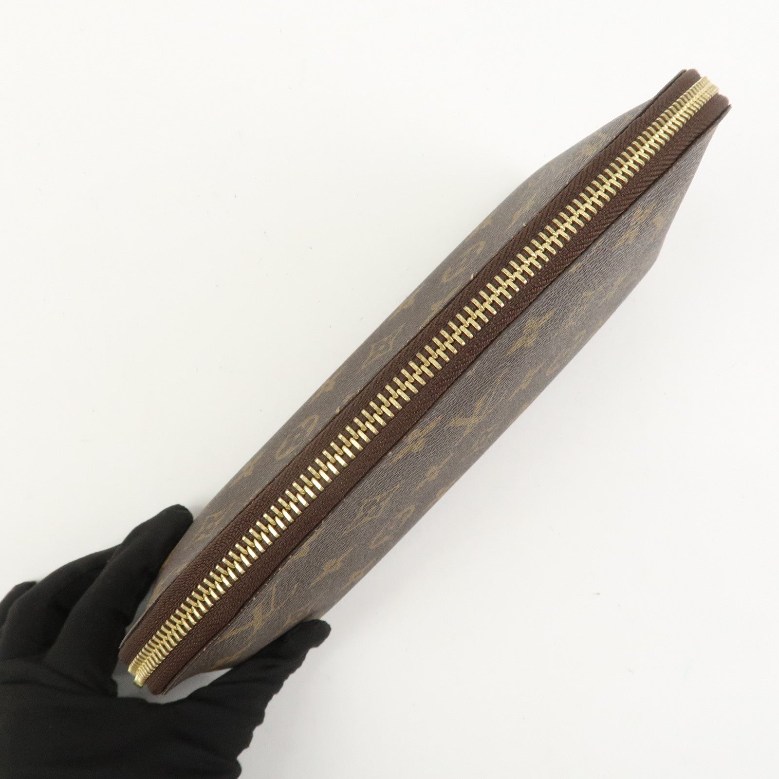 Louis Vuitton Monogram Pochette Cosmetic MM Pouch Brown M46579