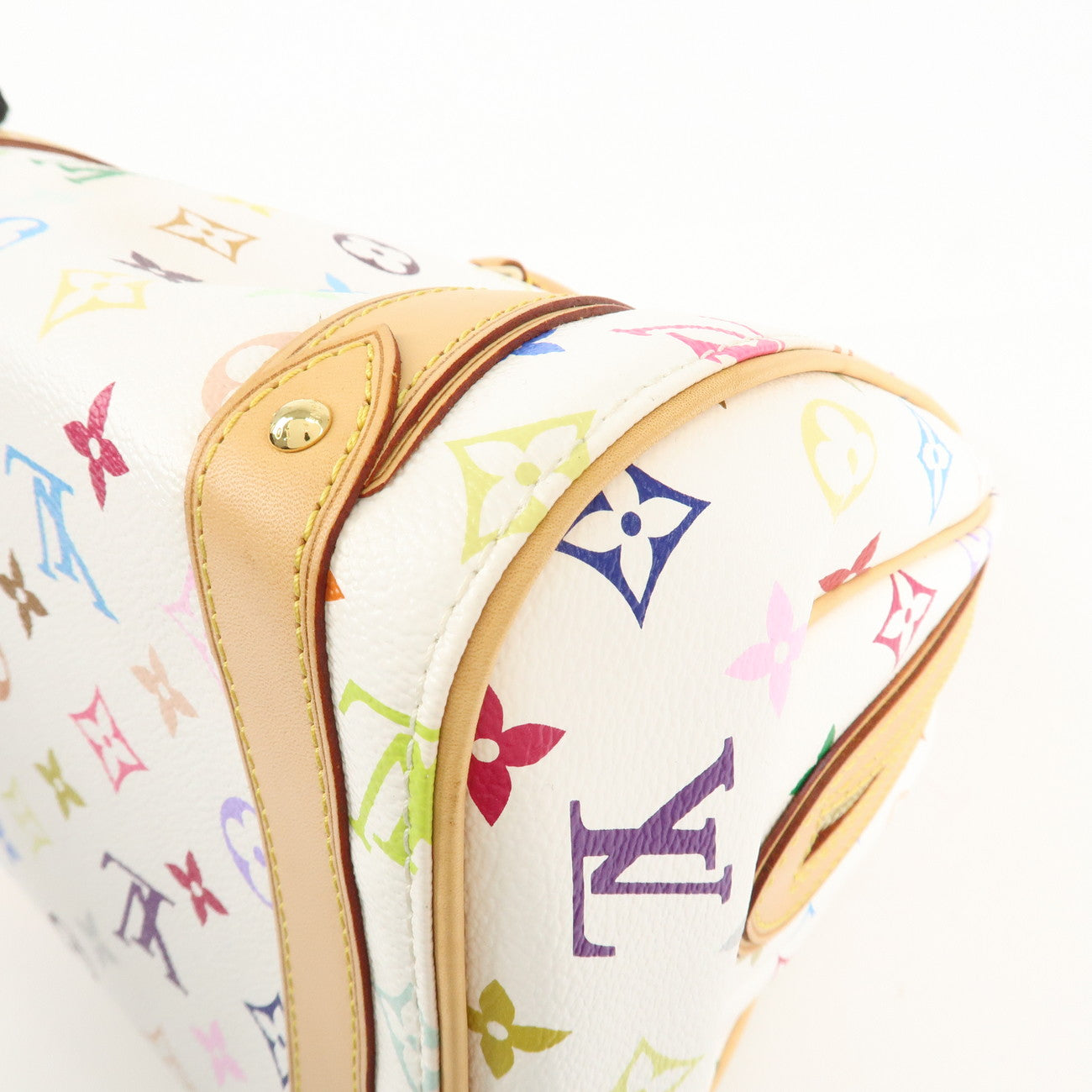 Louis Vuitton Monogram Multicolor Priscilla Hand Bag Blanc M40096