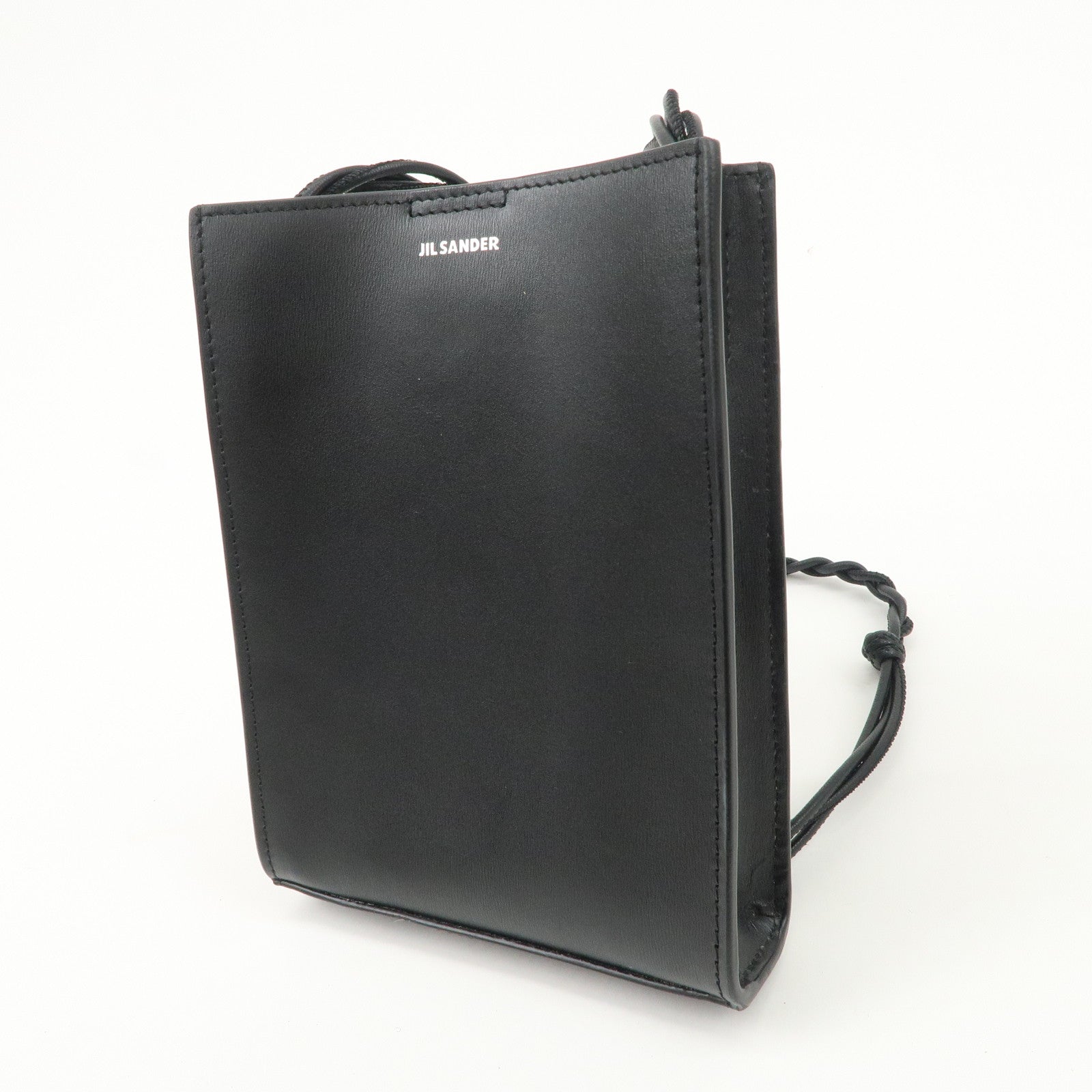 Jil Sander Leather Tangle Bag Shoulder Bag Black