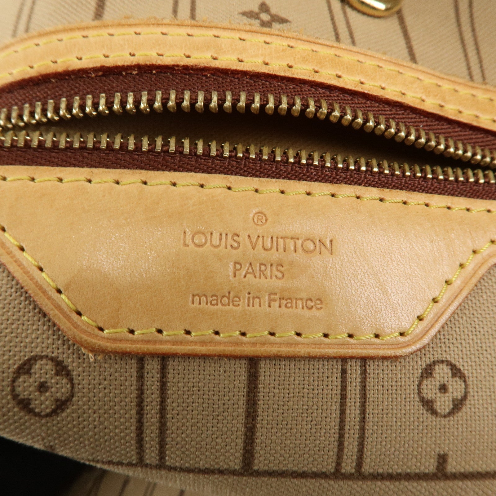 Louis Vuitton Monogram Neverfull MM Tote Bag Brown M40156 Used
