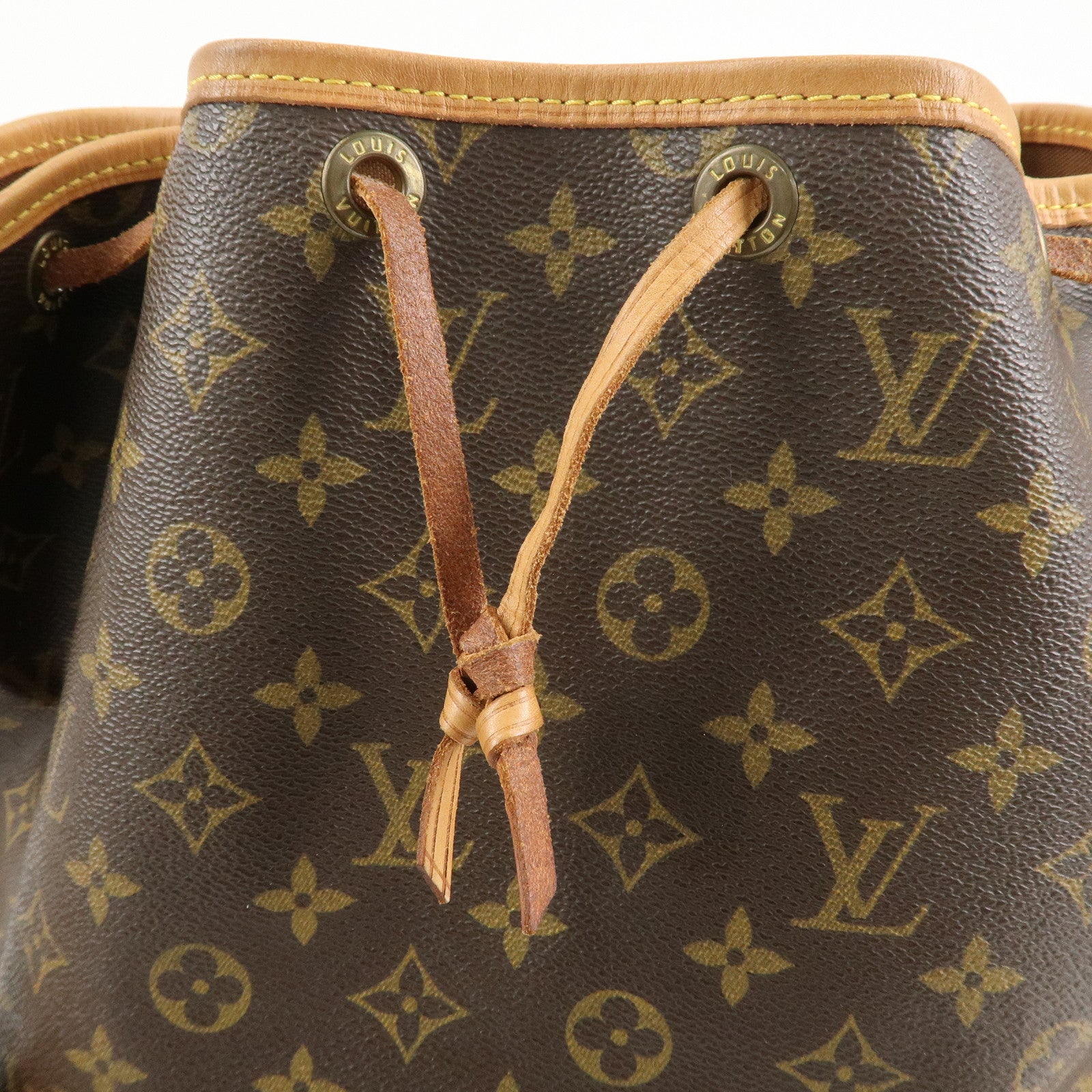 Louis Vuitton Monogram Noe Shoulder Bag Hand Bag Brown M42224 Used