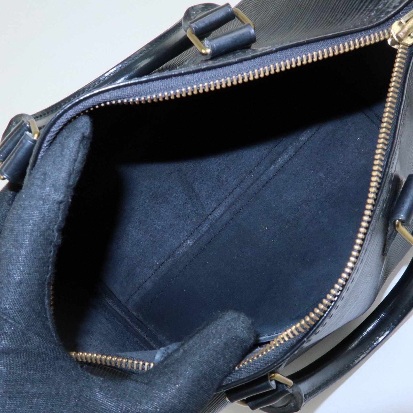 Louis Vuitton Epi Speedy 25 Boston Bag Hand Bag Noir Black M43012