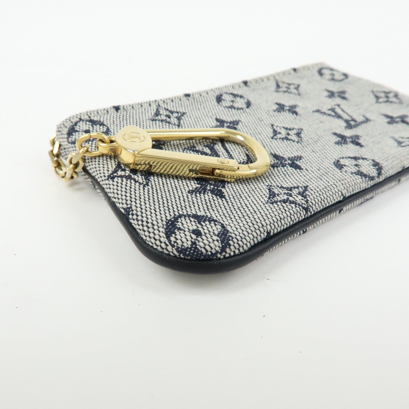 Louis Vuitton Monogram Mini Pochette Cles Coin Case Blue M92236