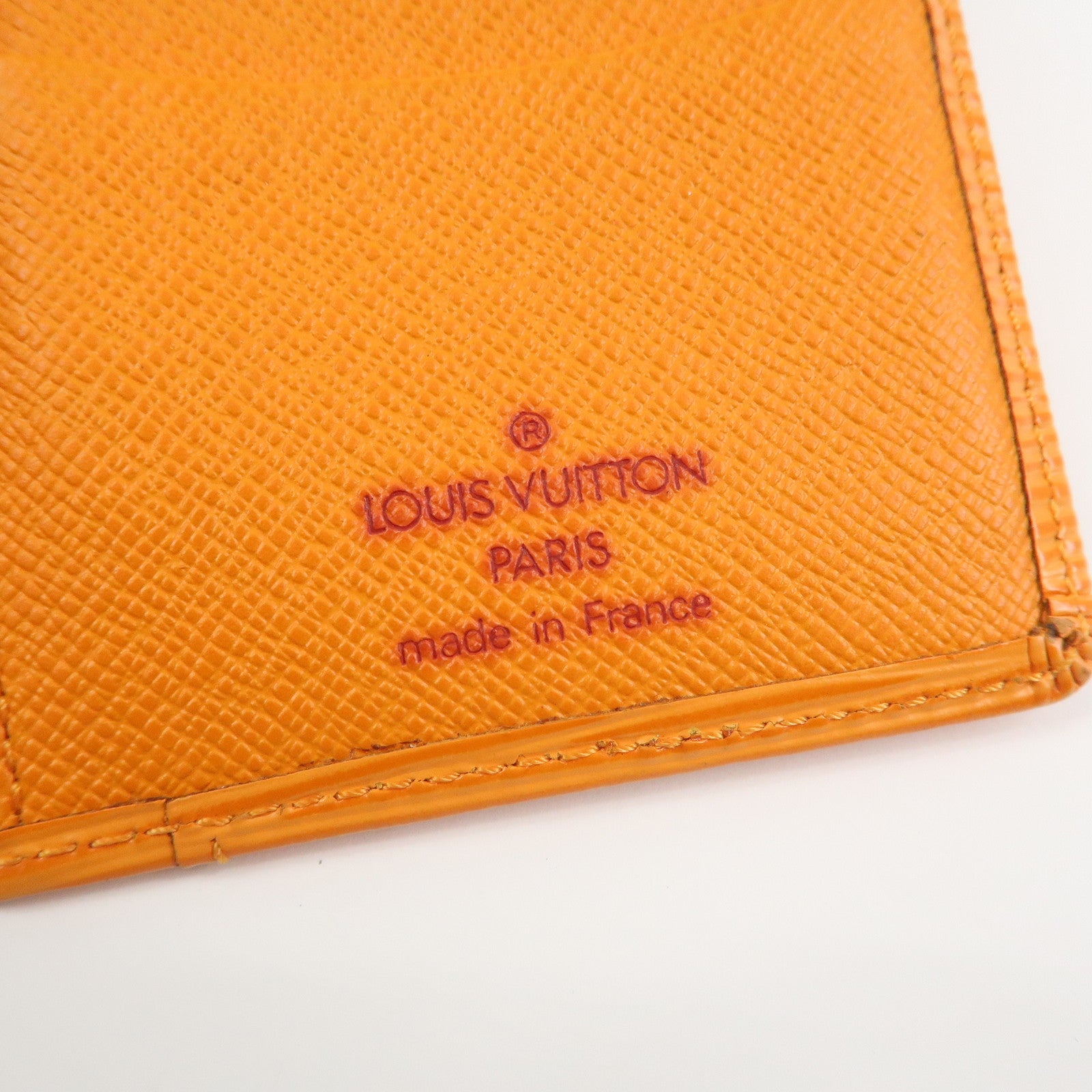 Louis Vuitton Epi Organizer de Poche Card Case Mandarin M6358H