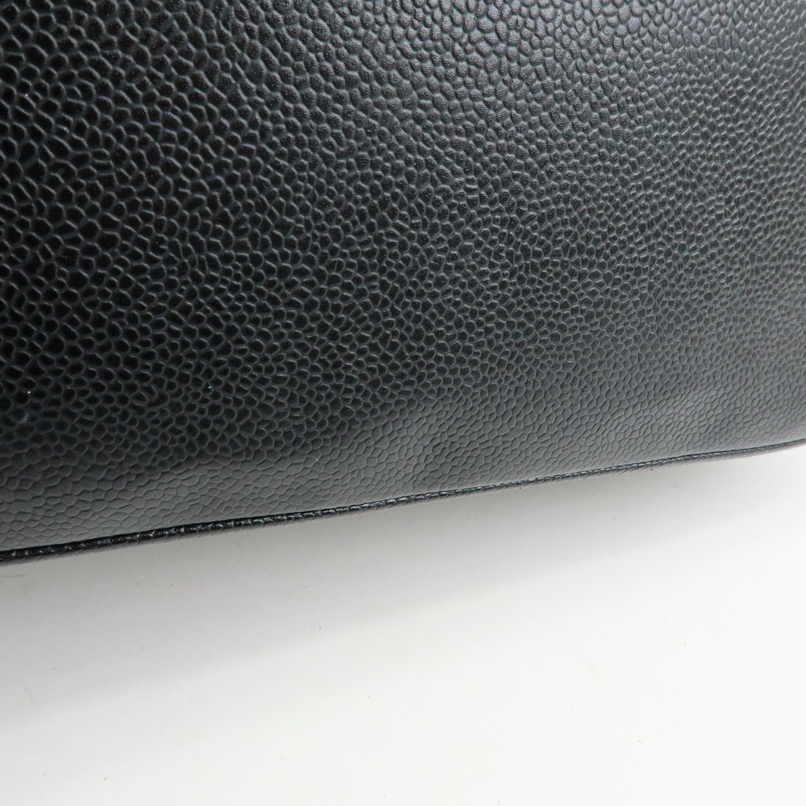 CHANEL Matelasse COCO Mark Medallion Caviarskin Tote Bag A01804