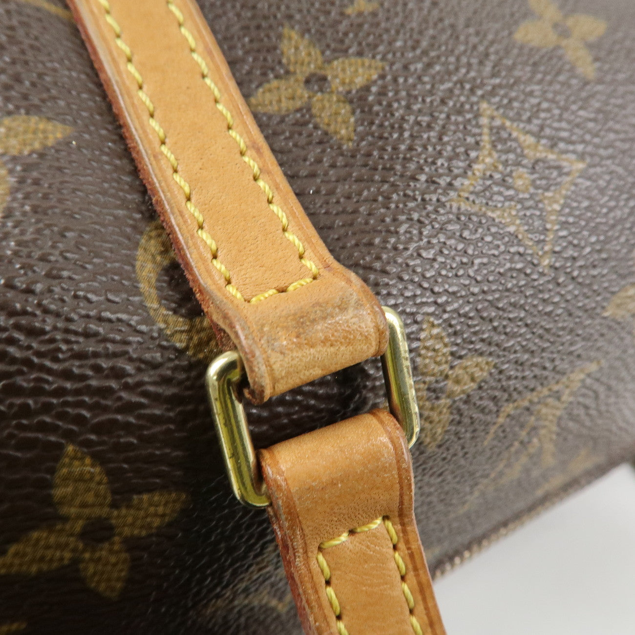 Louis Vuitton Monogram Papillon 30 Hand Bag New Style Brown M51385 Used