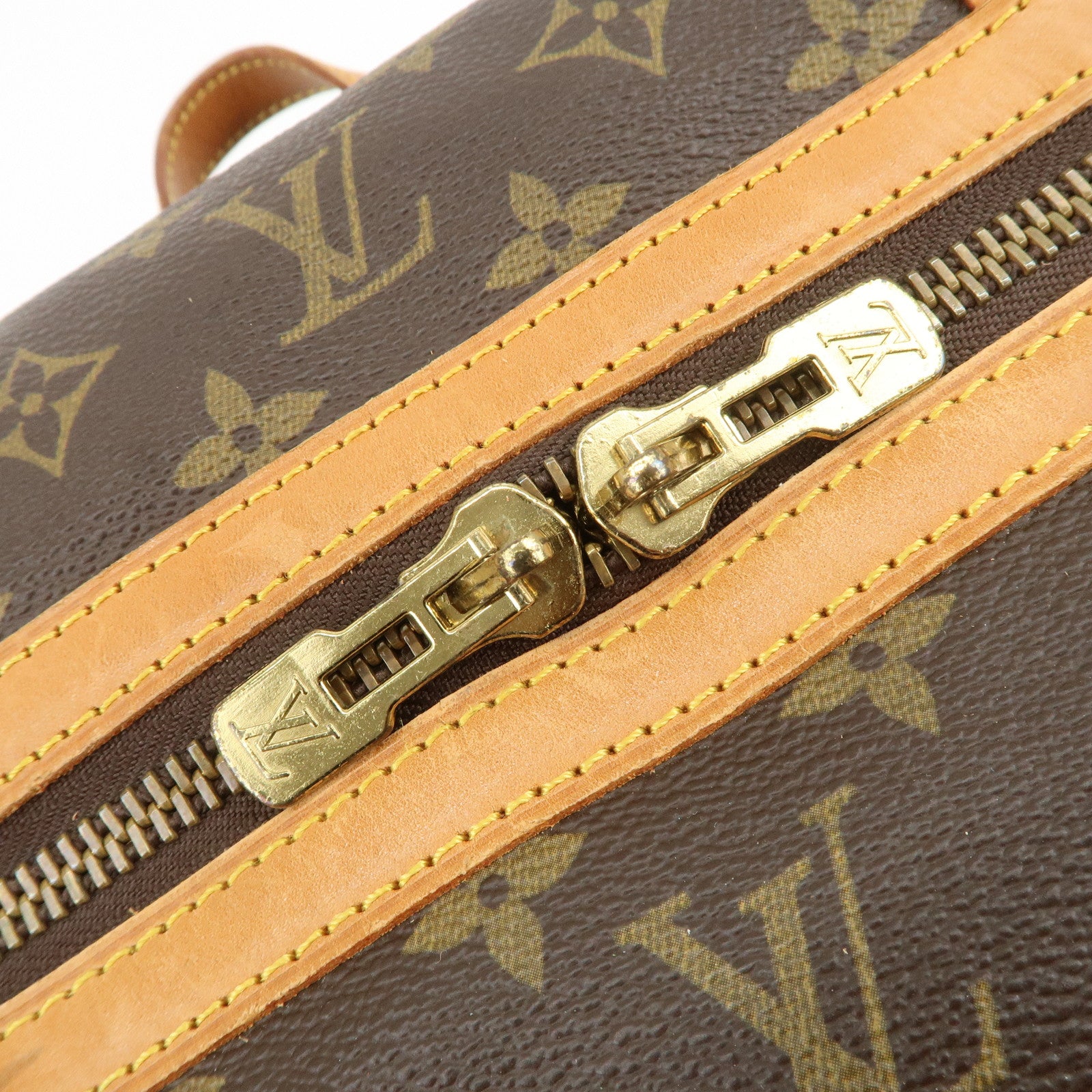 Louis Vuitton Monogram Sac Souple 55 Boston Bag Brown M41622