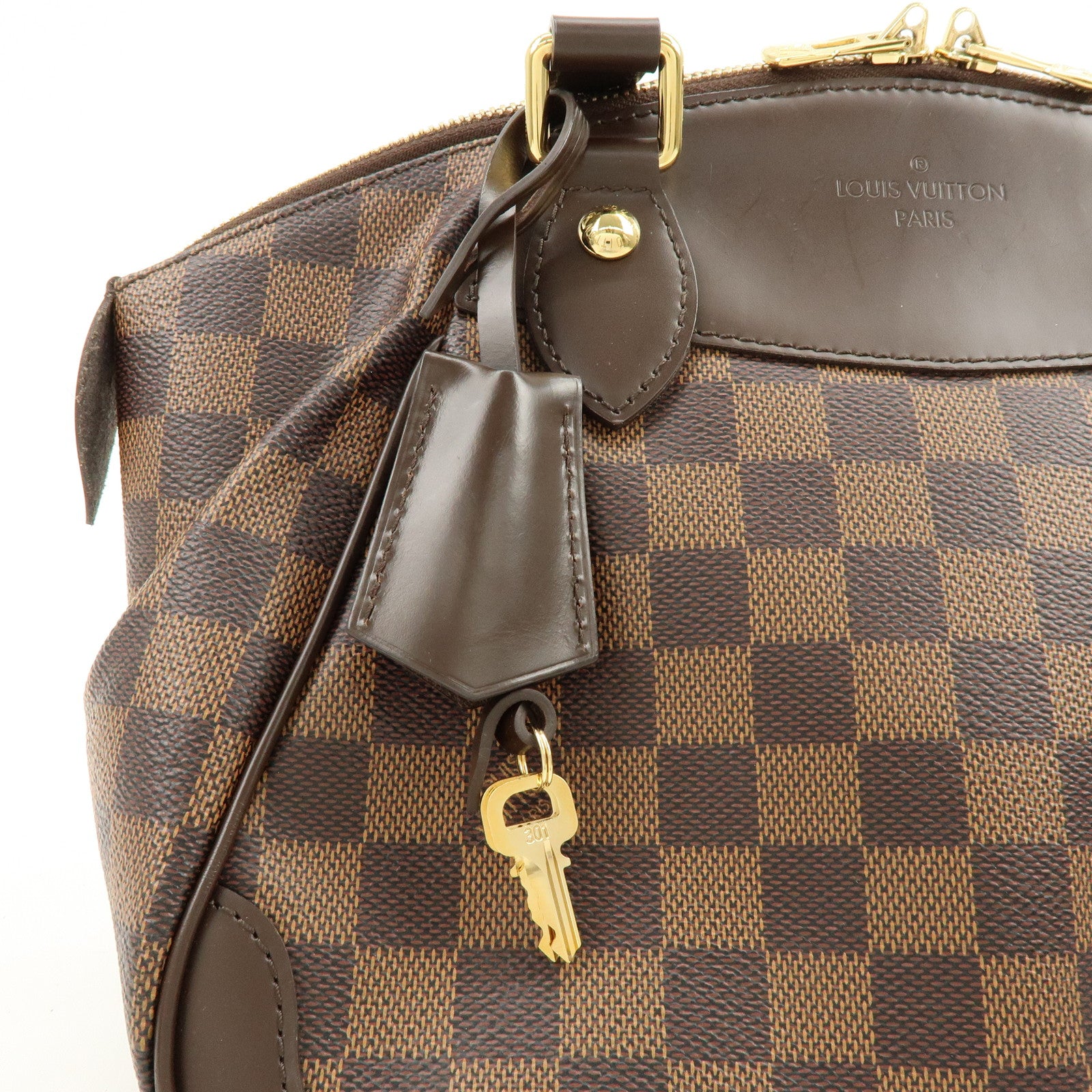 Louis Vuitton Damier Ebene Verona PM Hand Bag Brown