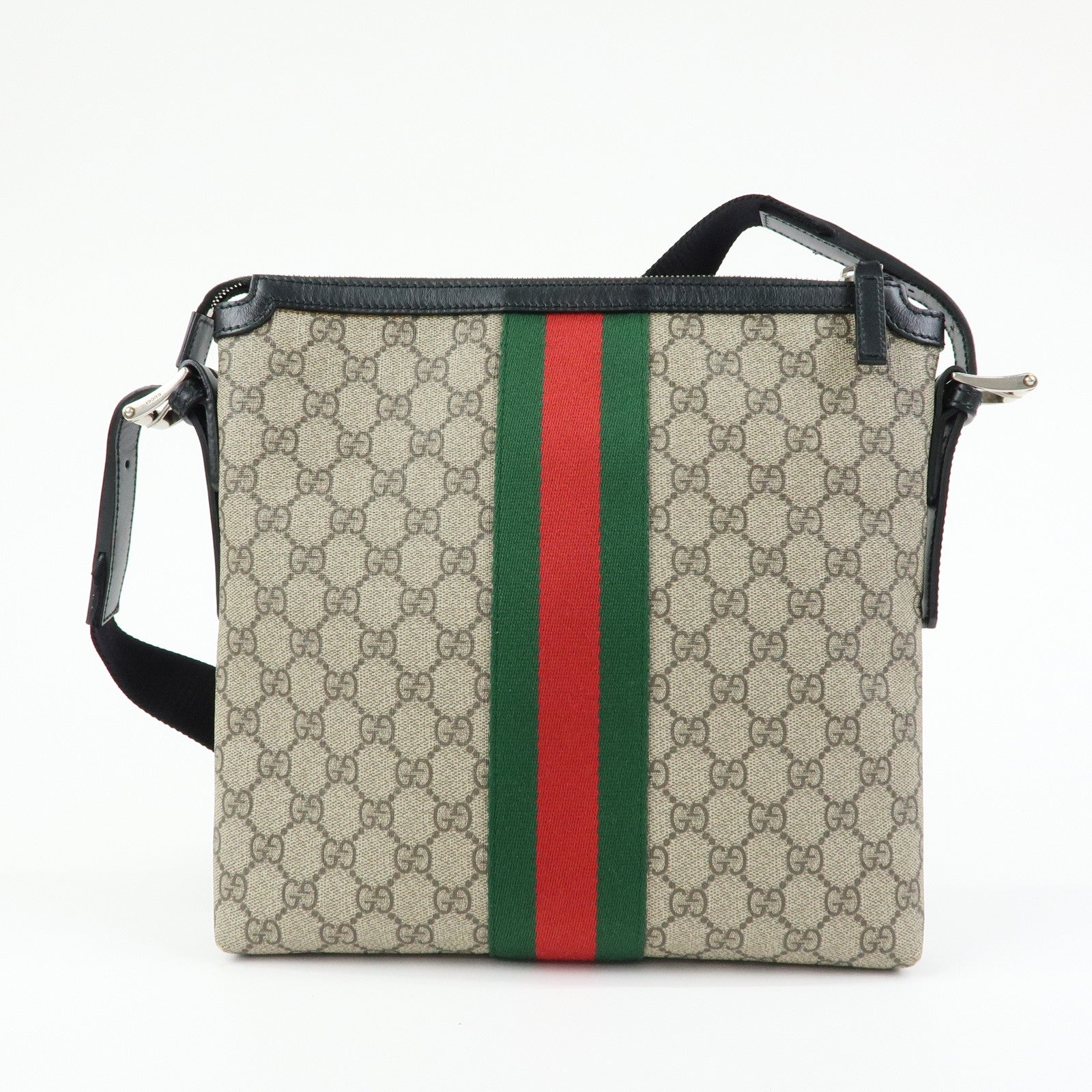 GUCCI Sherry GG Supreme Shoulder Bag Crossbody Bag Beige 387111