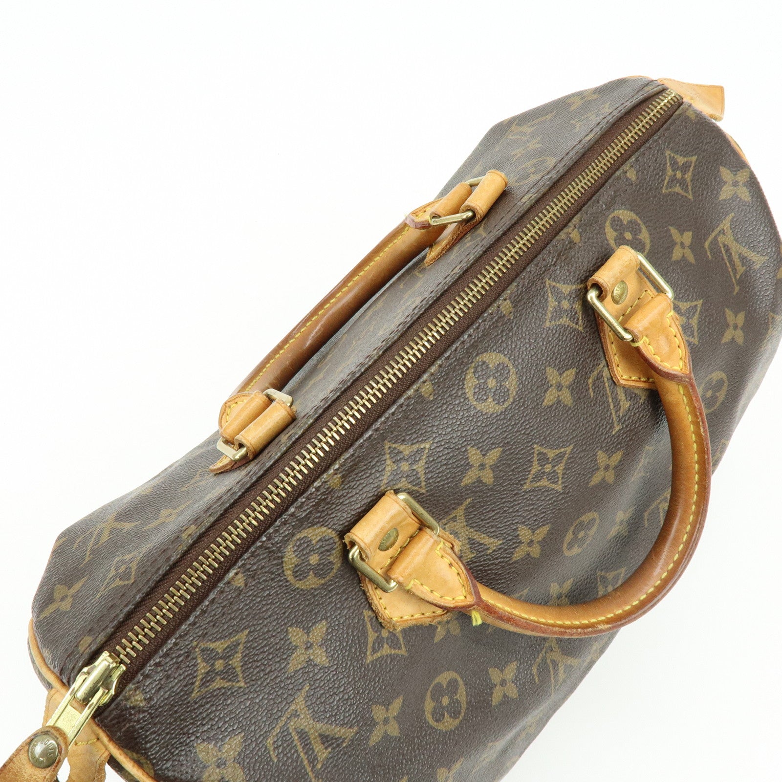 Louis Vuitton Monogram Speedy 30 Boston Bag Hand Bag Brown M41526