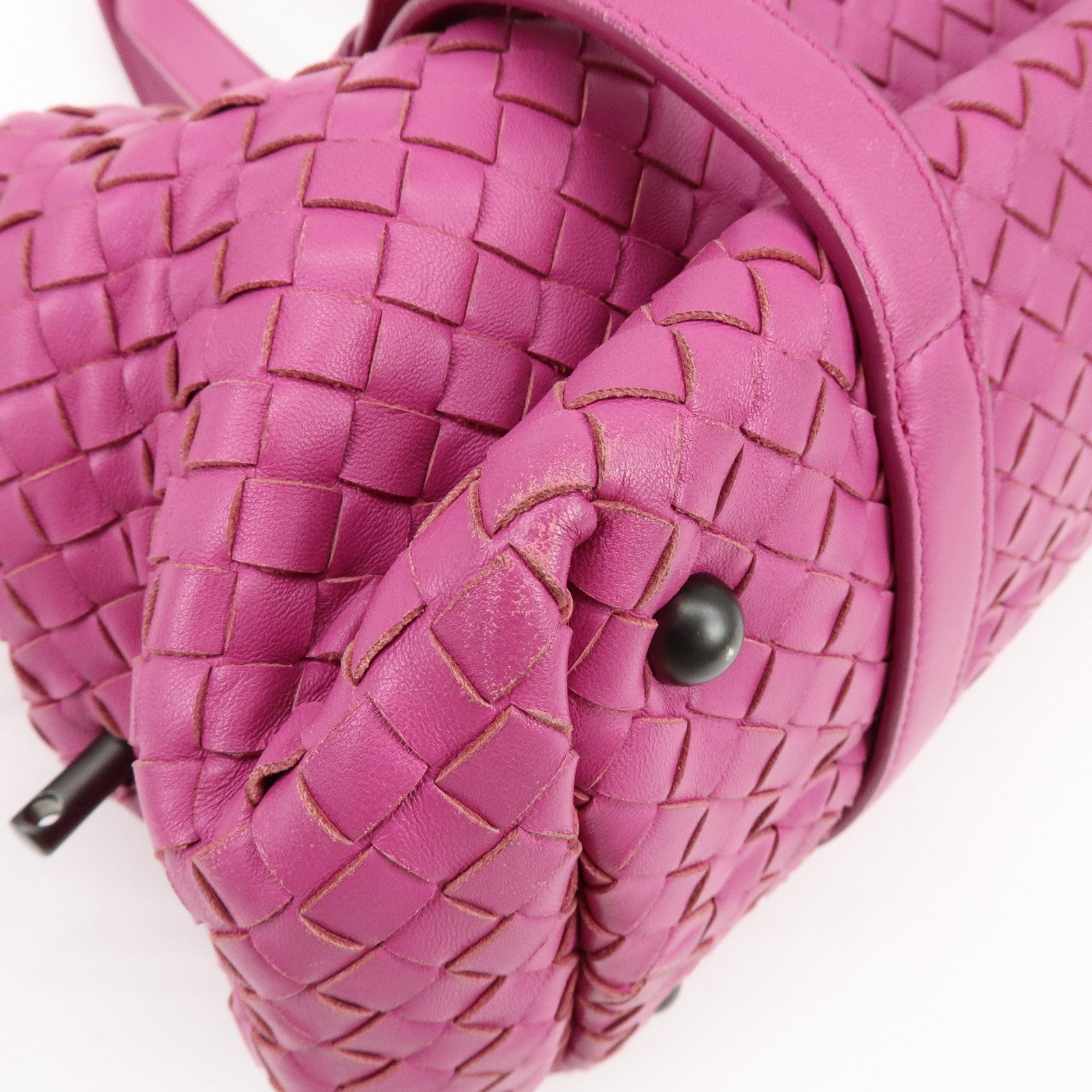 BOTTEGA VENETA Montaigne Lamb Skin Shoulder Bag Purple 272801