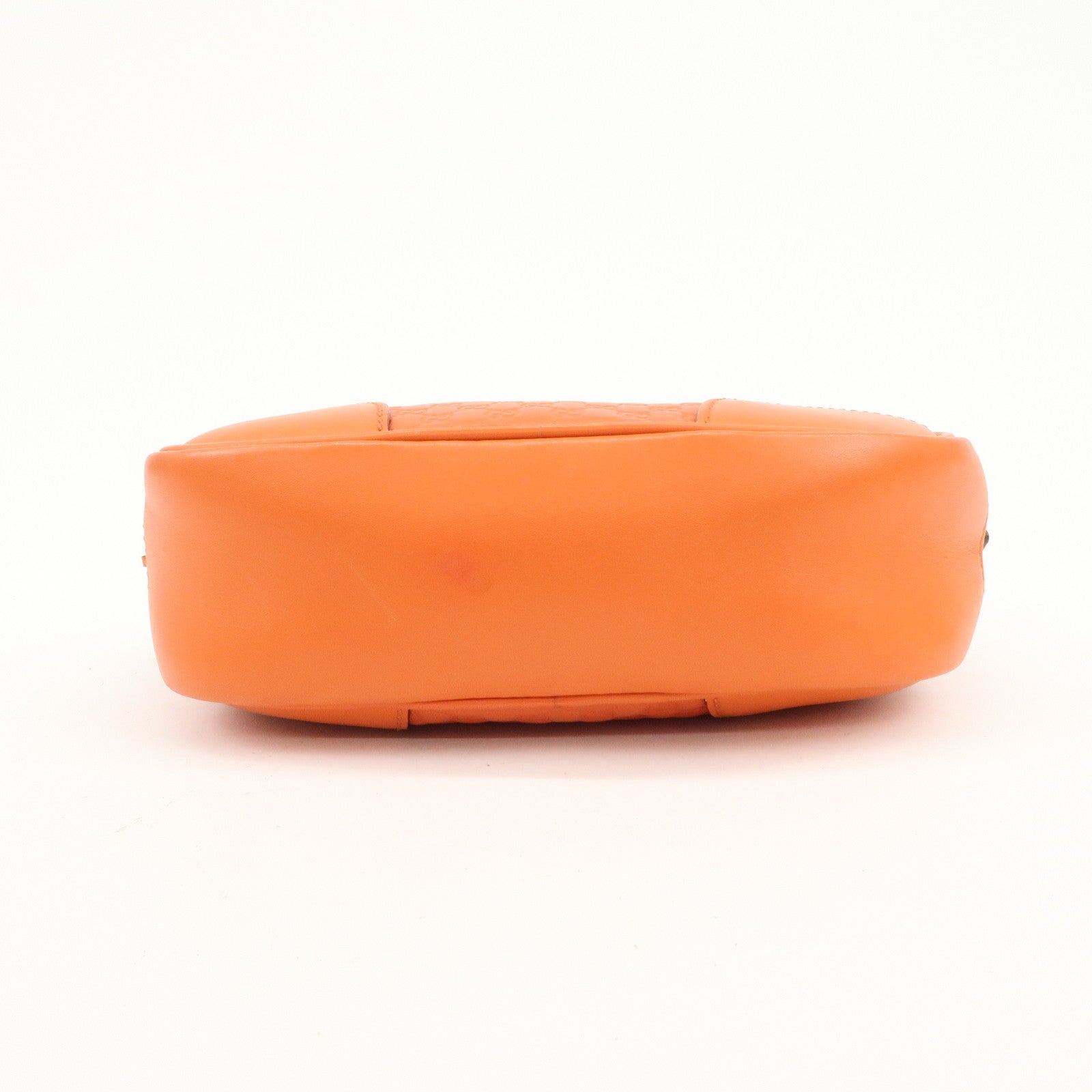 GUCCI Micro Guccissima Leather Shoulder Bag Orange 449413