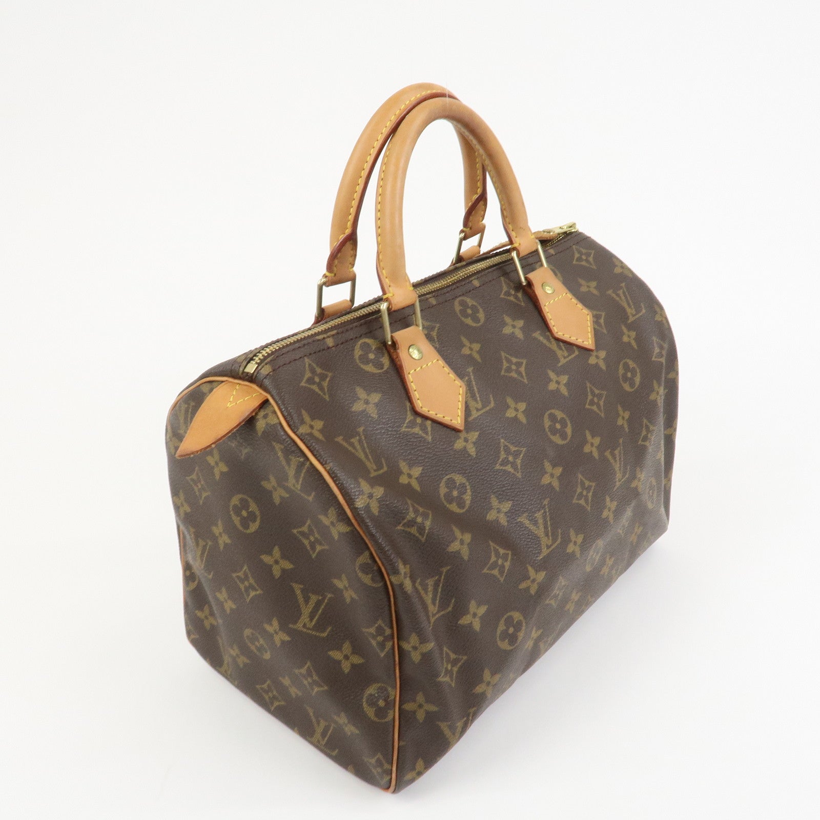 Louis Vuitton Monogram Speedy 30 Boston Bag Hand Bag Brown M41526