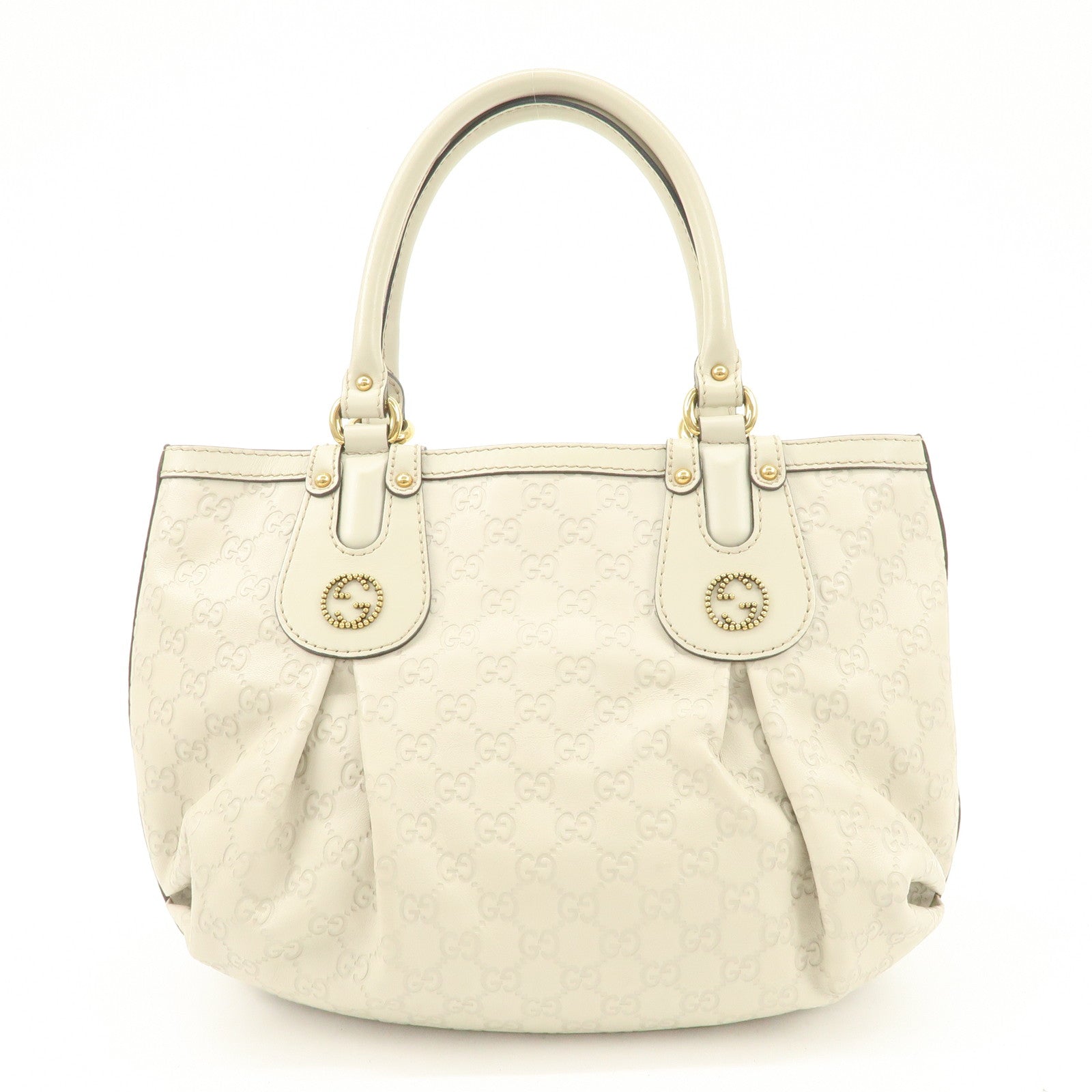 GUCCI Scarlett Guccissima Leather Tote Bag Hand Bag Beige 269953