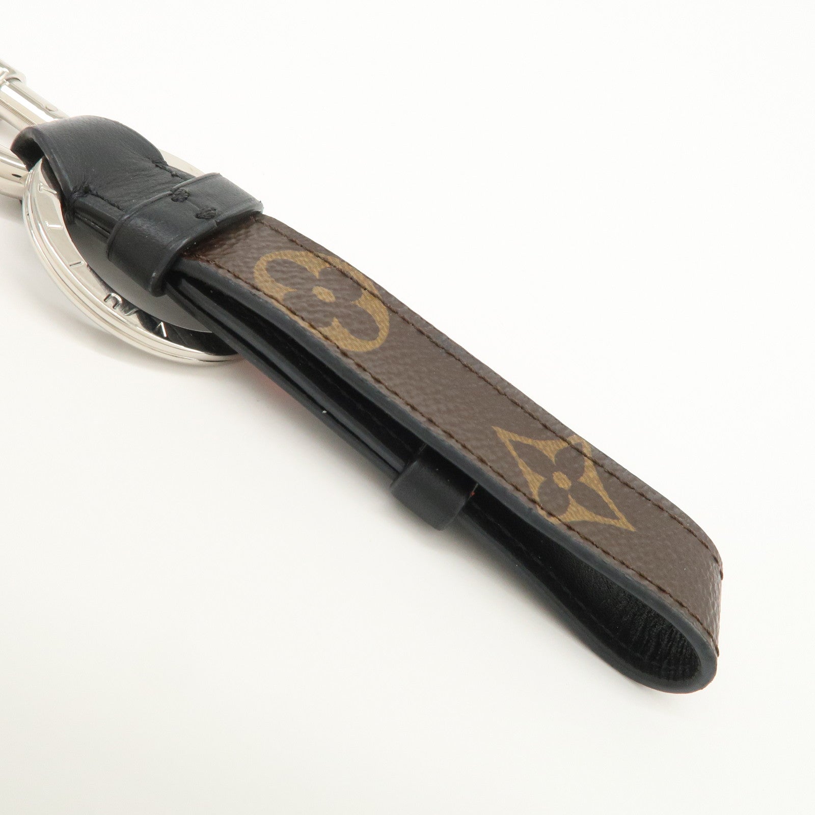 Louis Vuitton Monogram Canvas Metal Porte Cles Dragonne Key Strap MP2293