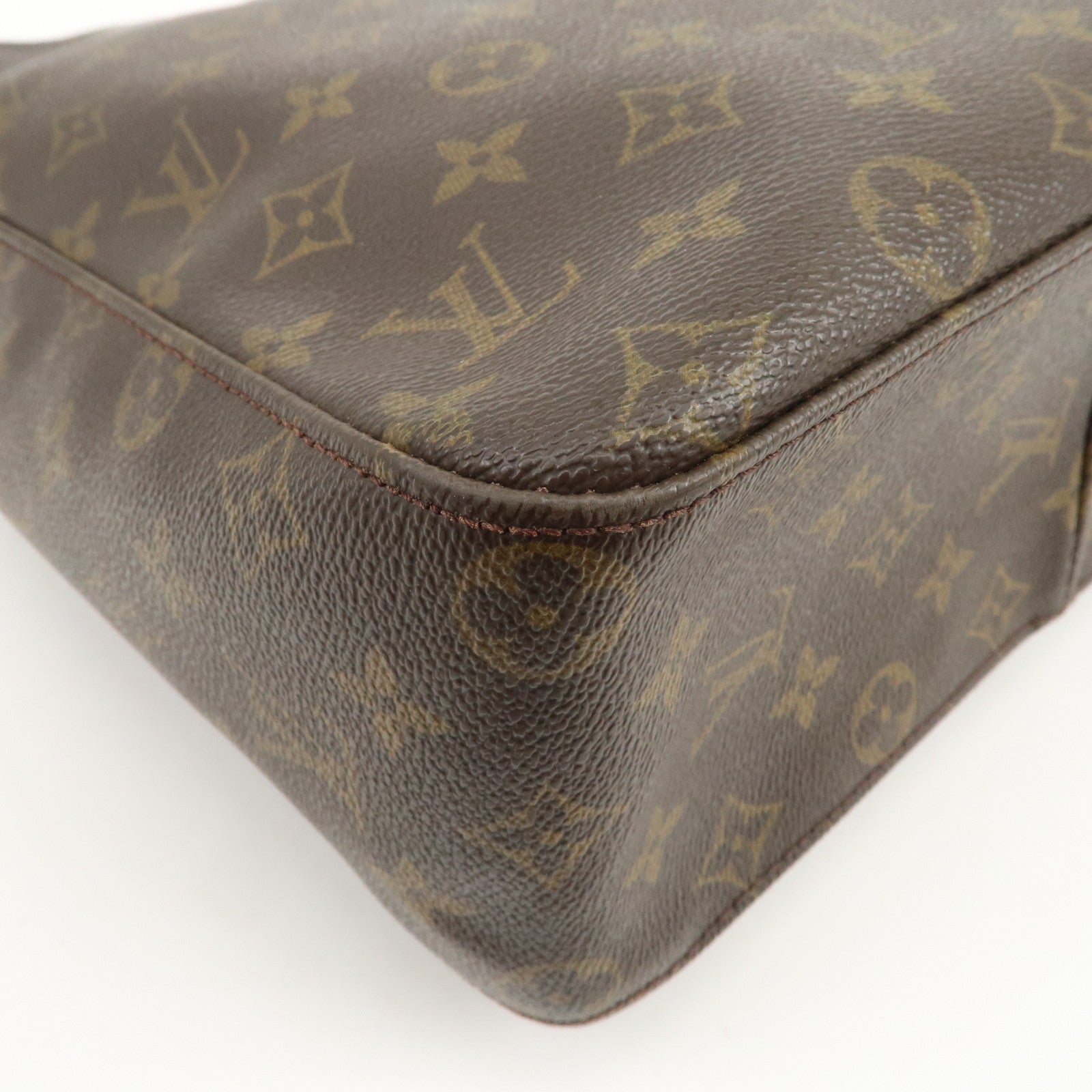 Louis Vuitton Monogram Looping GM Shoulder Bag Brown M51145