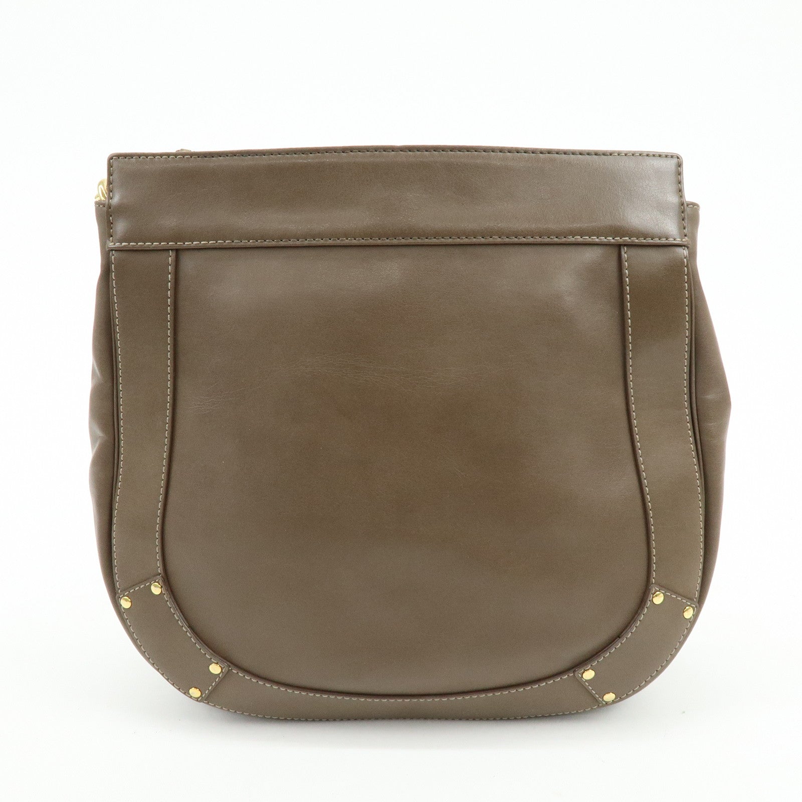 Chloe Eden Leather Shoulder Bag Crossbody Bag Tassel Brown