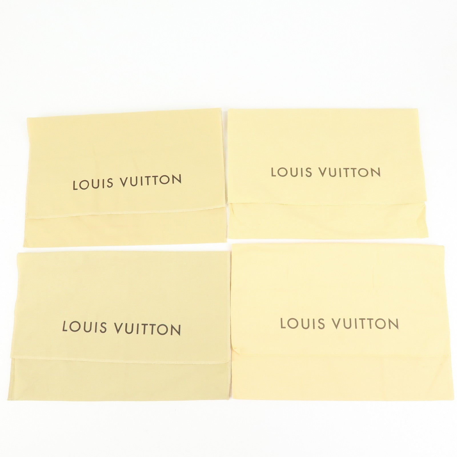 Louis Vuitton Set of 15 Dust Bag Storage Bag Flap Style Beige