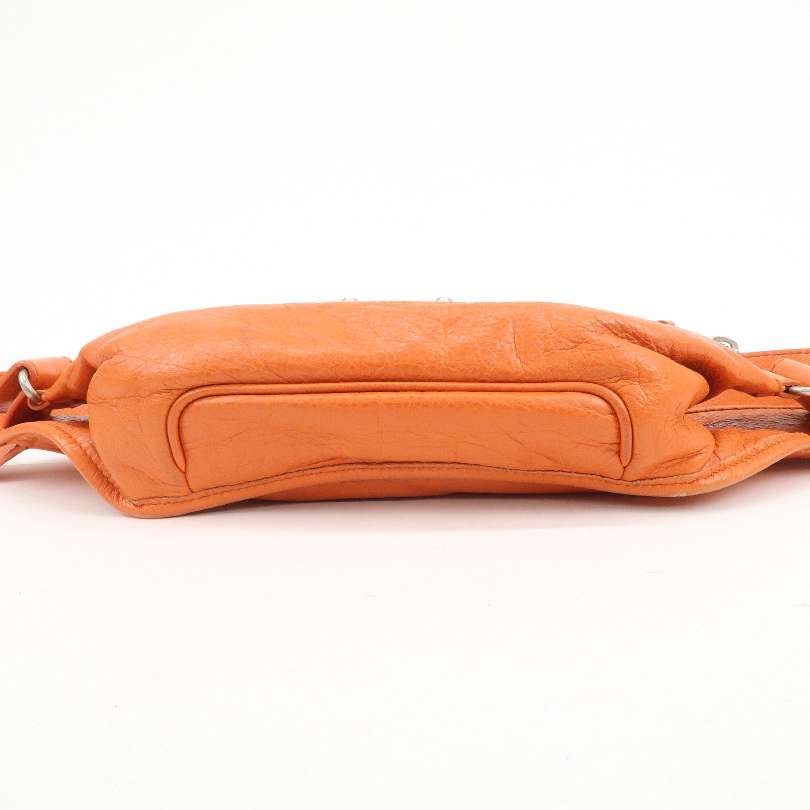 BALENCIAGA Neo Lift Leather Body Bag Crossbody Bag Orange 341628