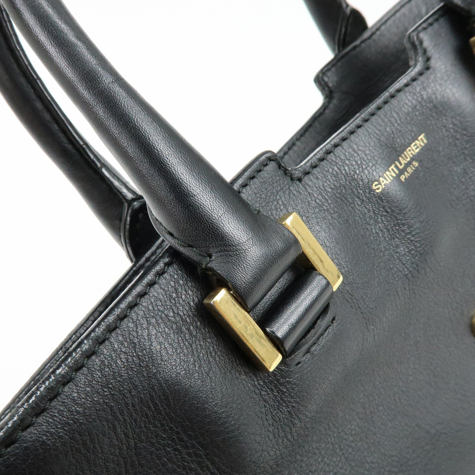 SAINT LAURENT PARIS Petit Cabas Y Line Leather 2Way Bag 311210