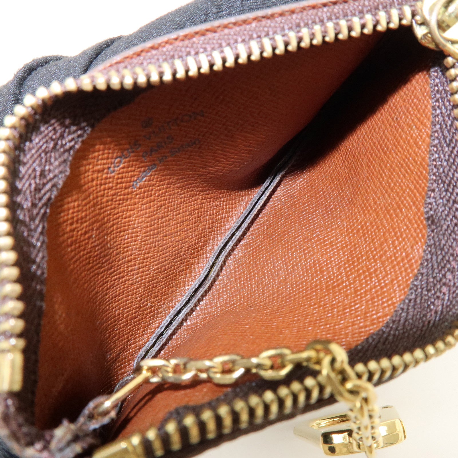 Louis Vuitton Monogram Pochette Cles Coin Case Key Case M62650