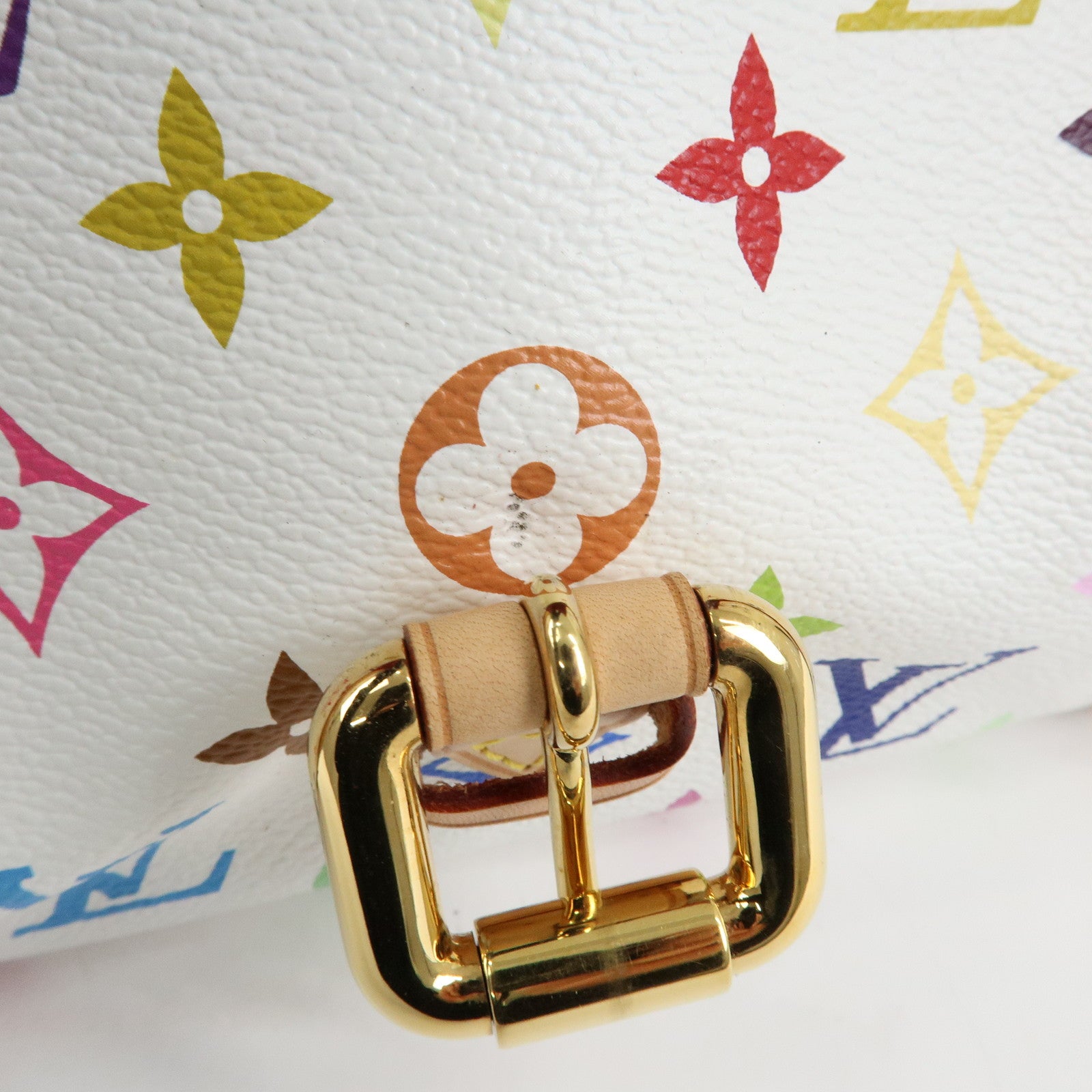 Louis Vuitton Monogram Multicolor Priscilla Hand Bag Blanc M40096