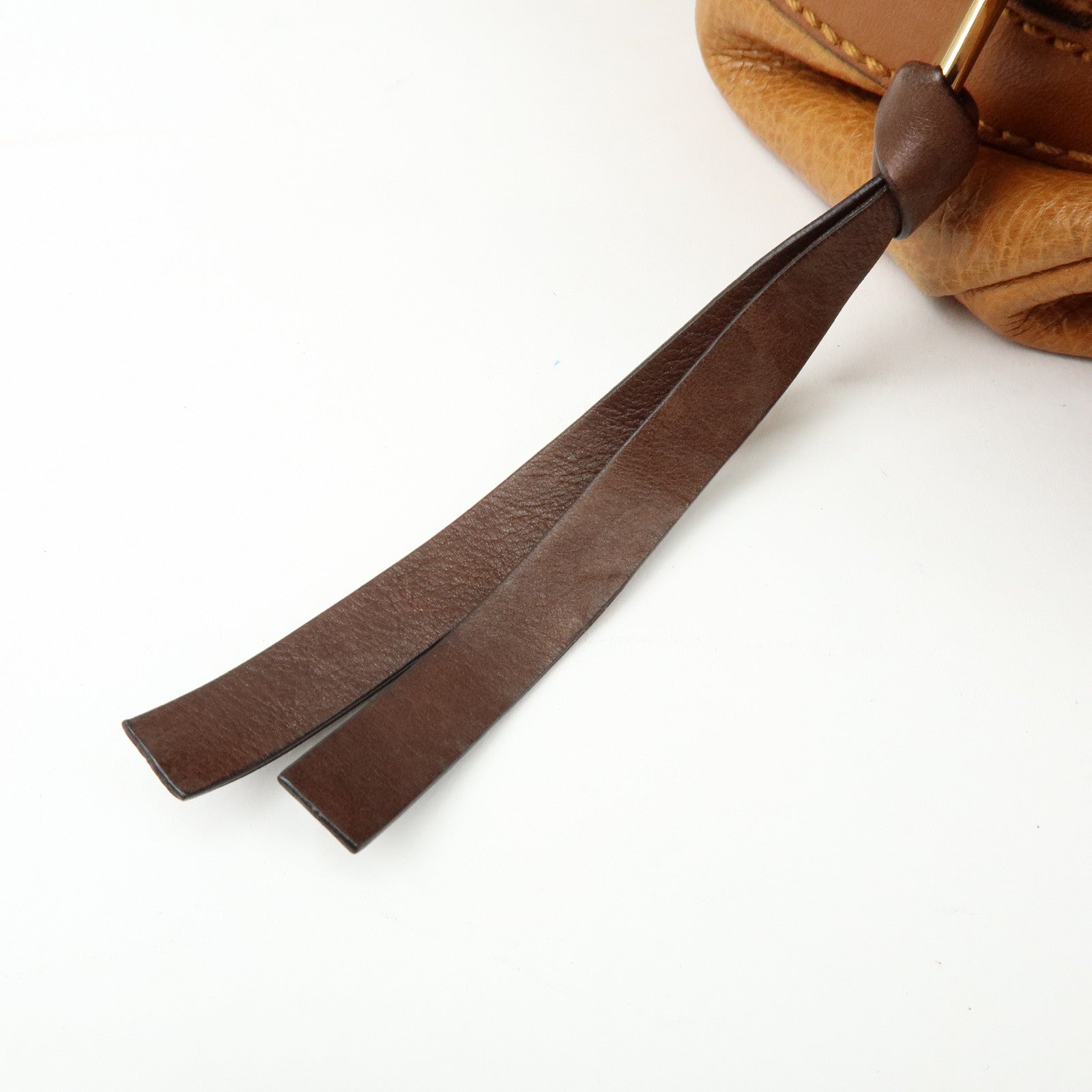 Chloe Kerala Leather Shoulder Bag Hand Bag Horse Charm Brown