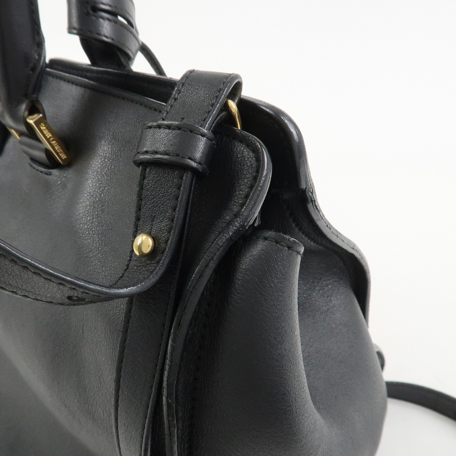 SAINT LAURENT PARIS Petit Cabas Y-Line 2Way Bag Hand Bag 311210