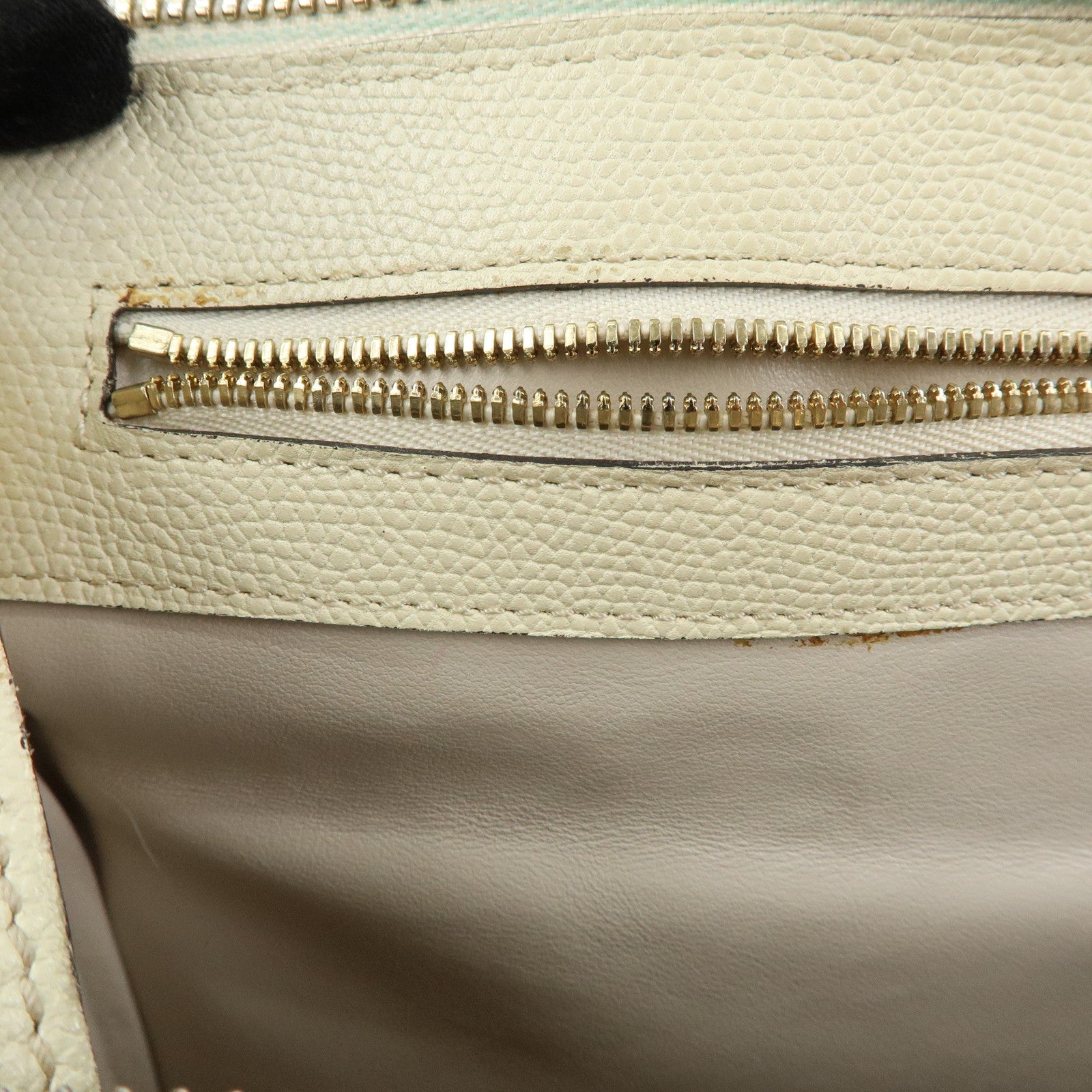 Valextra Babila Medium Leather Hand Bag Boston Bag White