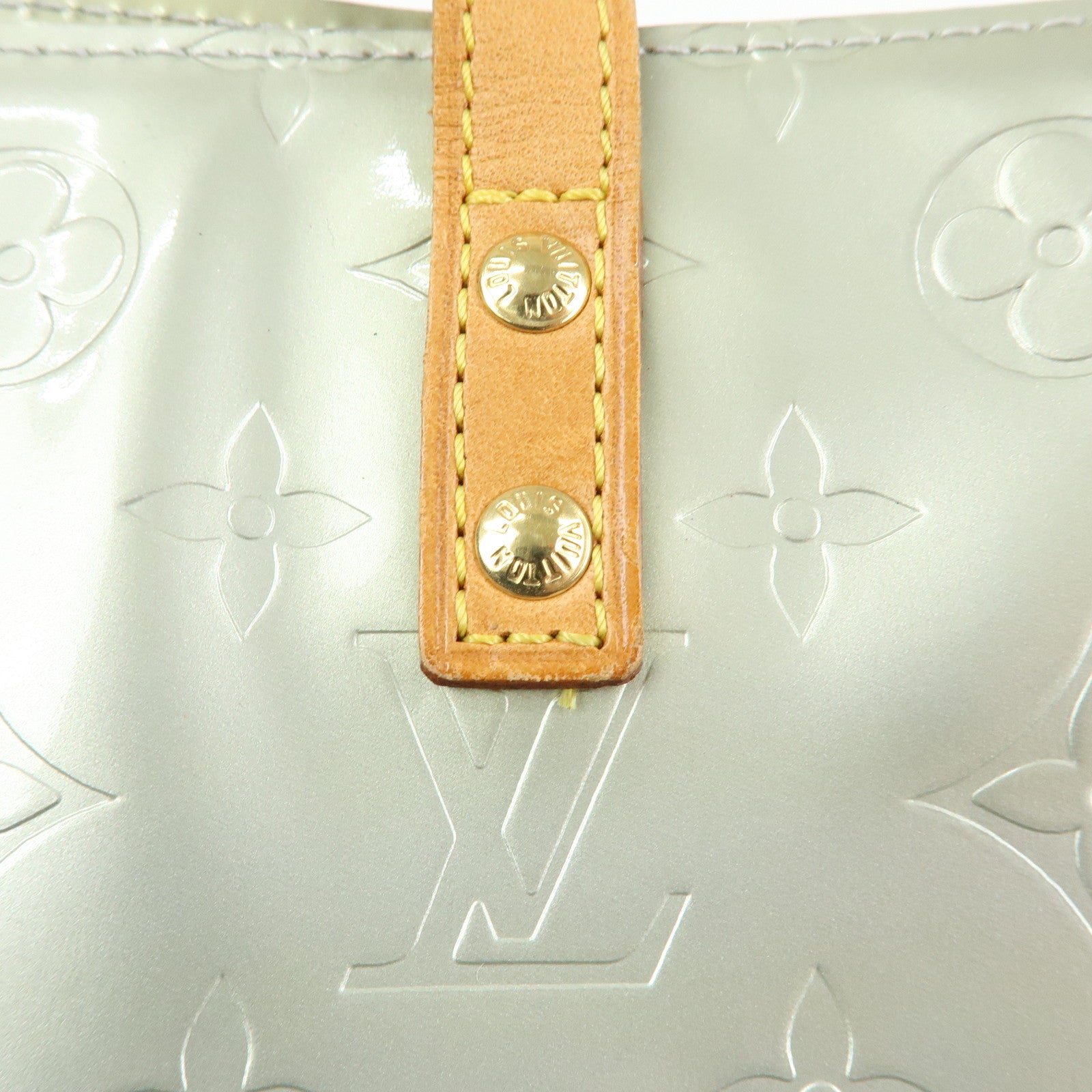 Louis Vuitton Monogram Vernis Reade PM Hand Bag Gris Gray M91145